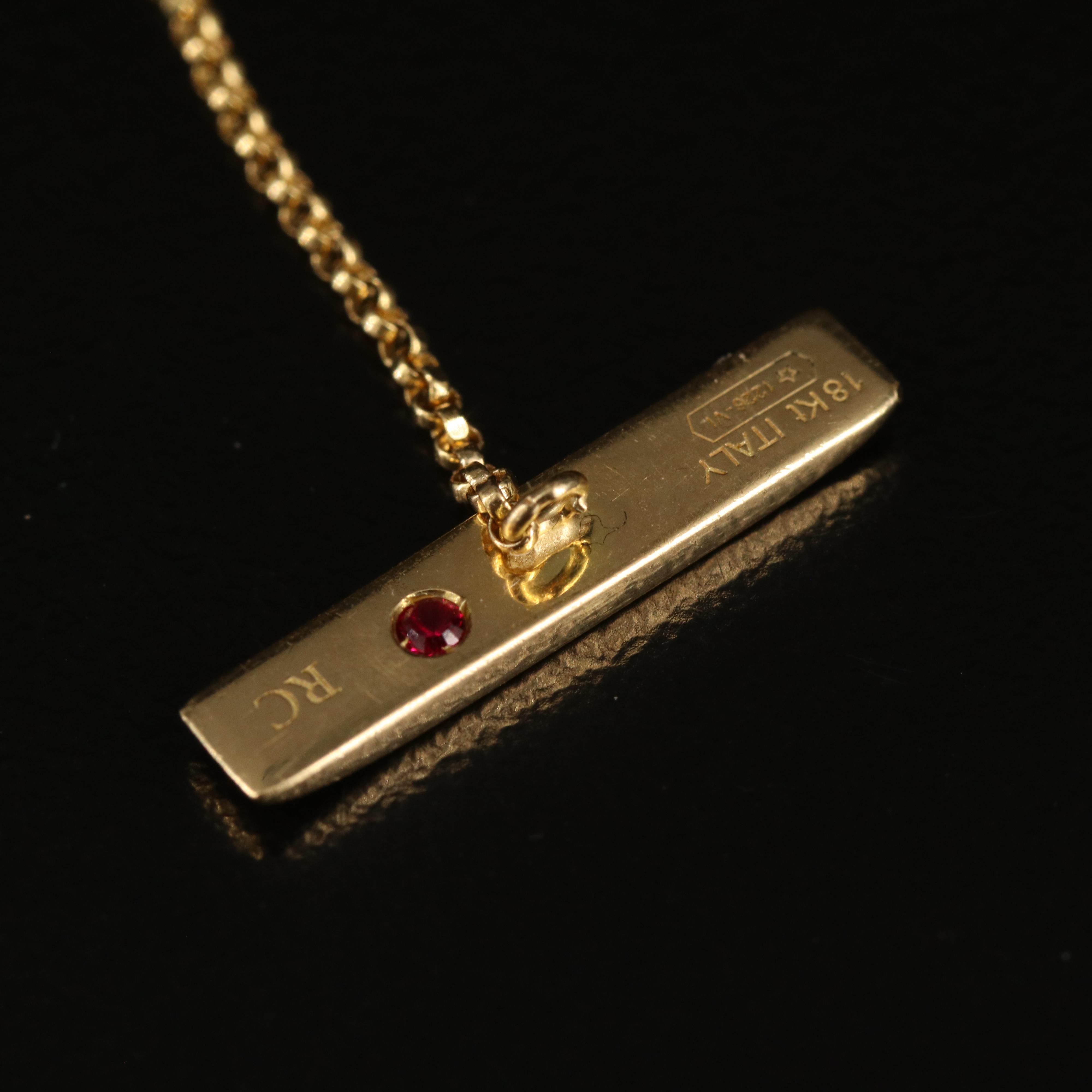 Roberto Coin "Poi Moi" 18K Station Necklace