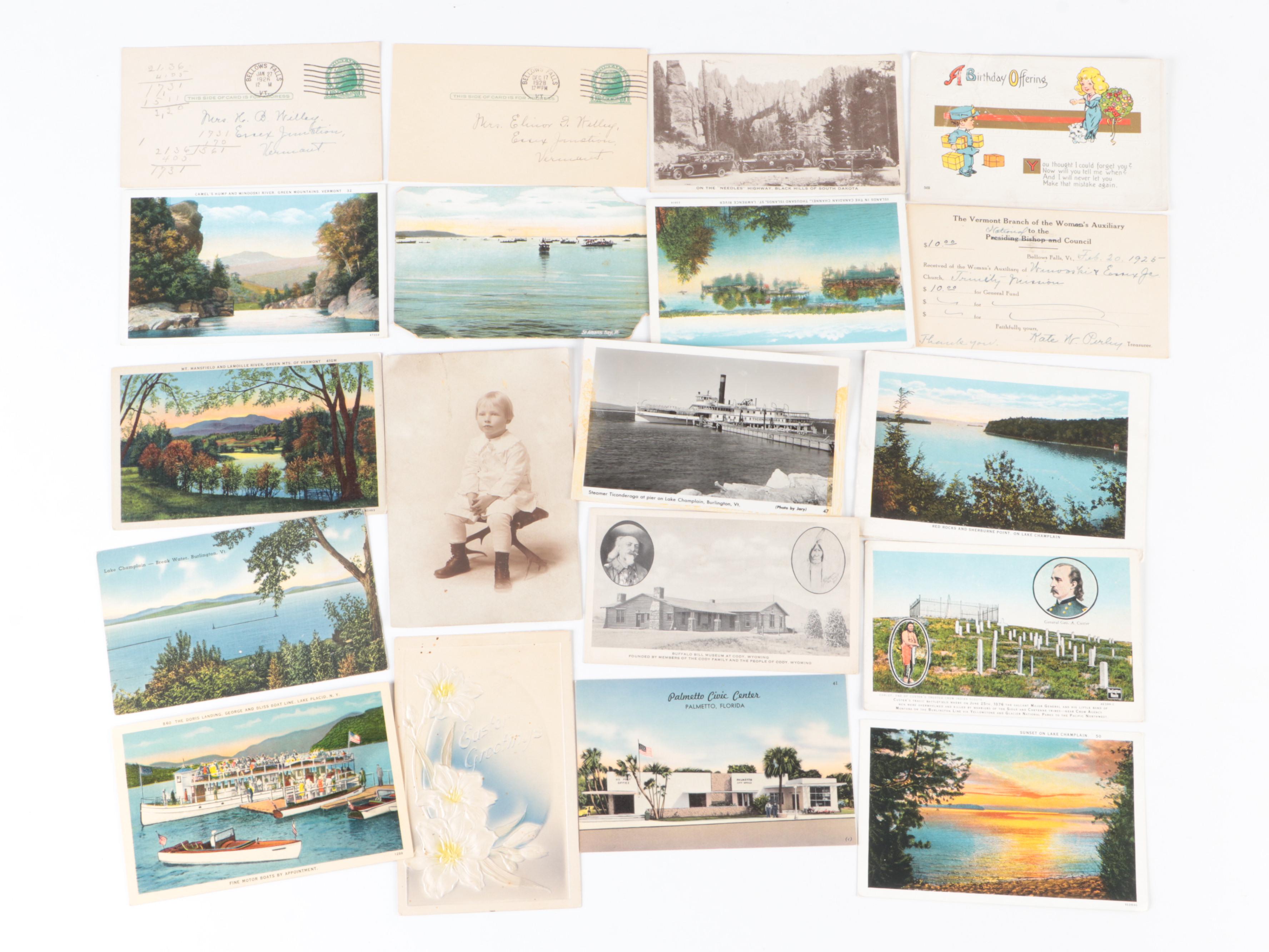 Souvenir, Holiday, and More Postcards and Other Ephemera, 20th Century