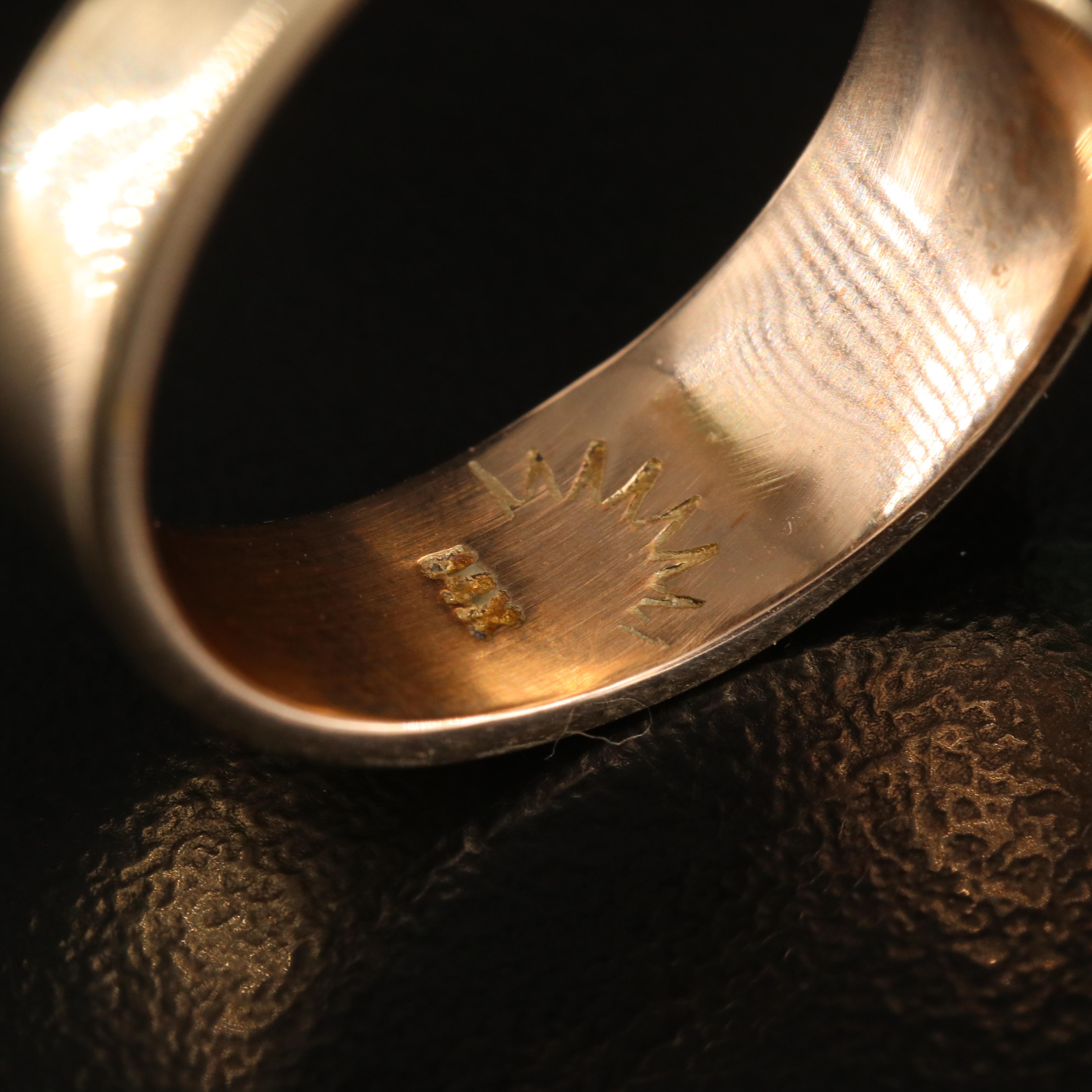 14K Opal and Black Onyx Inlay Bypass Ring