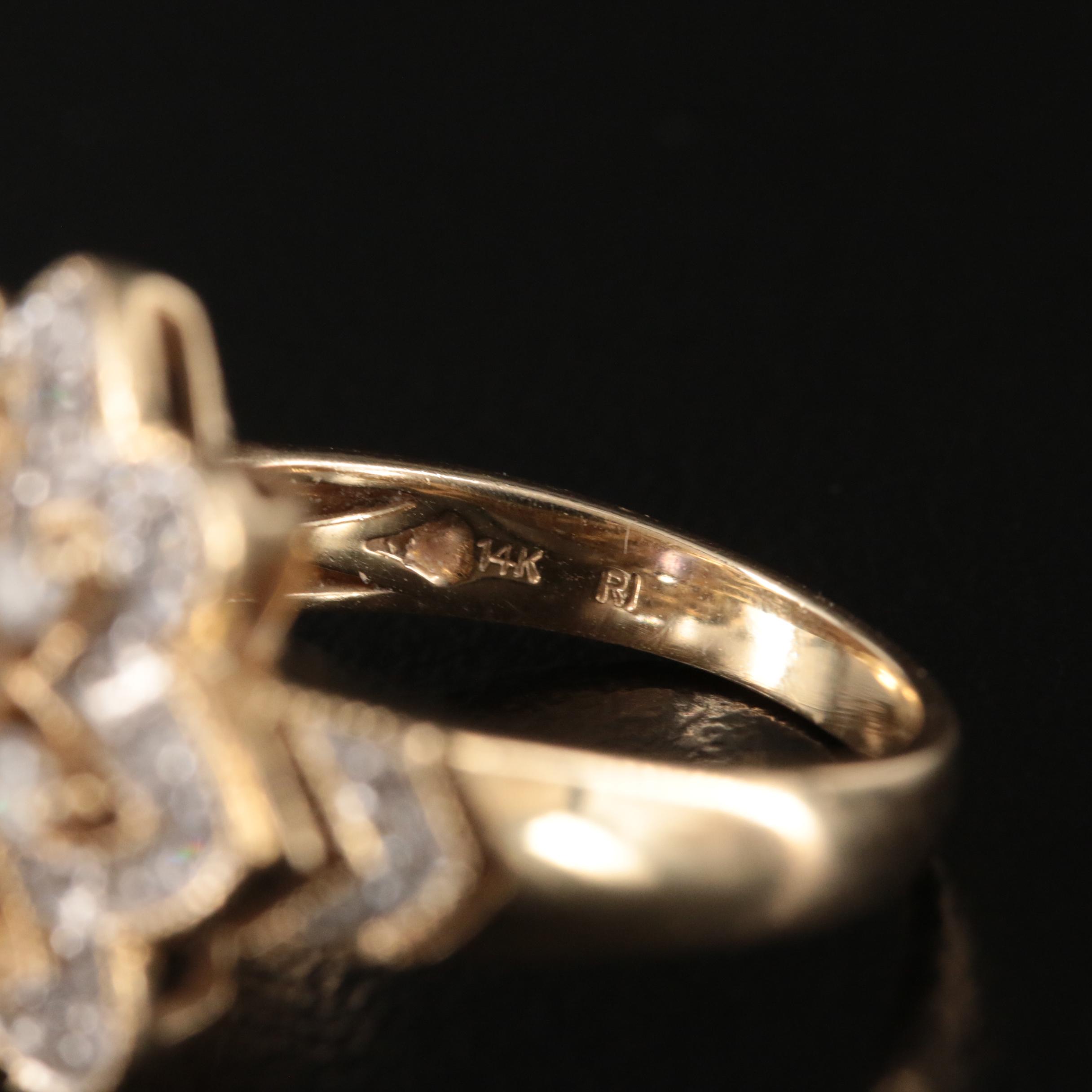 14K Tanzanite and Diamond Ring