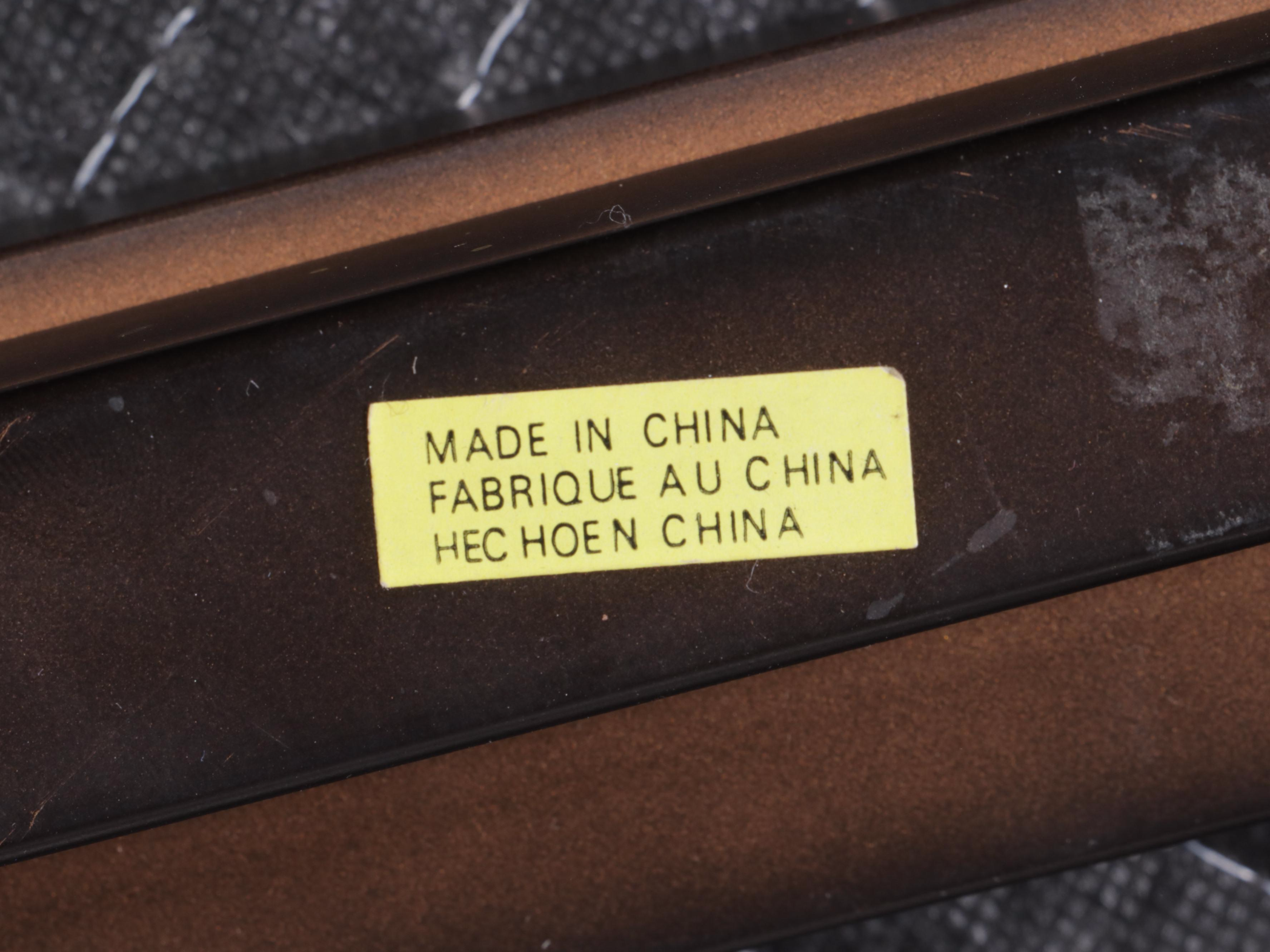 Contemporary Bronze-Patinated Metal and Glass Top Coffee Table and Side Table