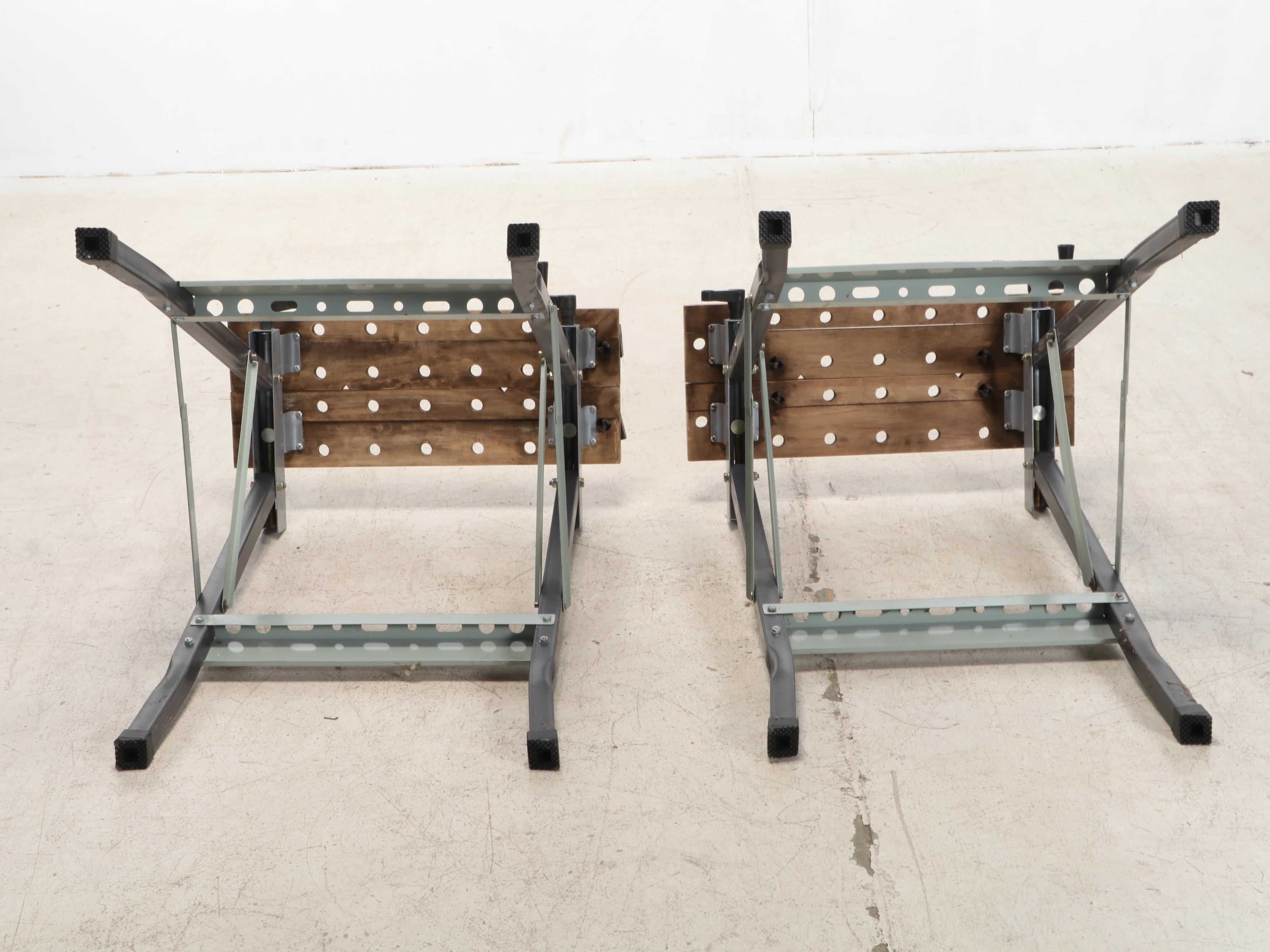 Bench 'n Vise Portable Work Bench Saw Horses With Winsor & Newton Art Easel