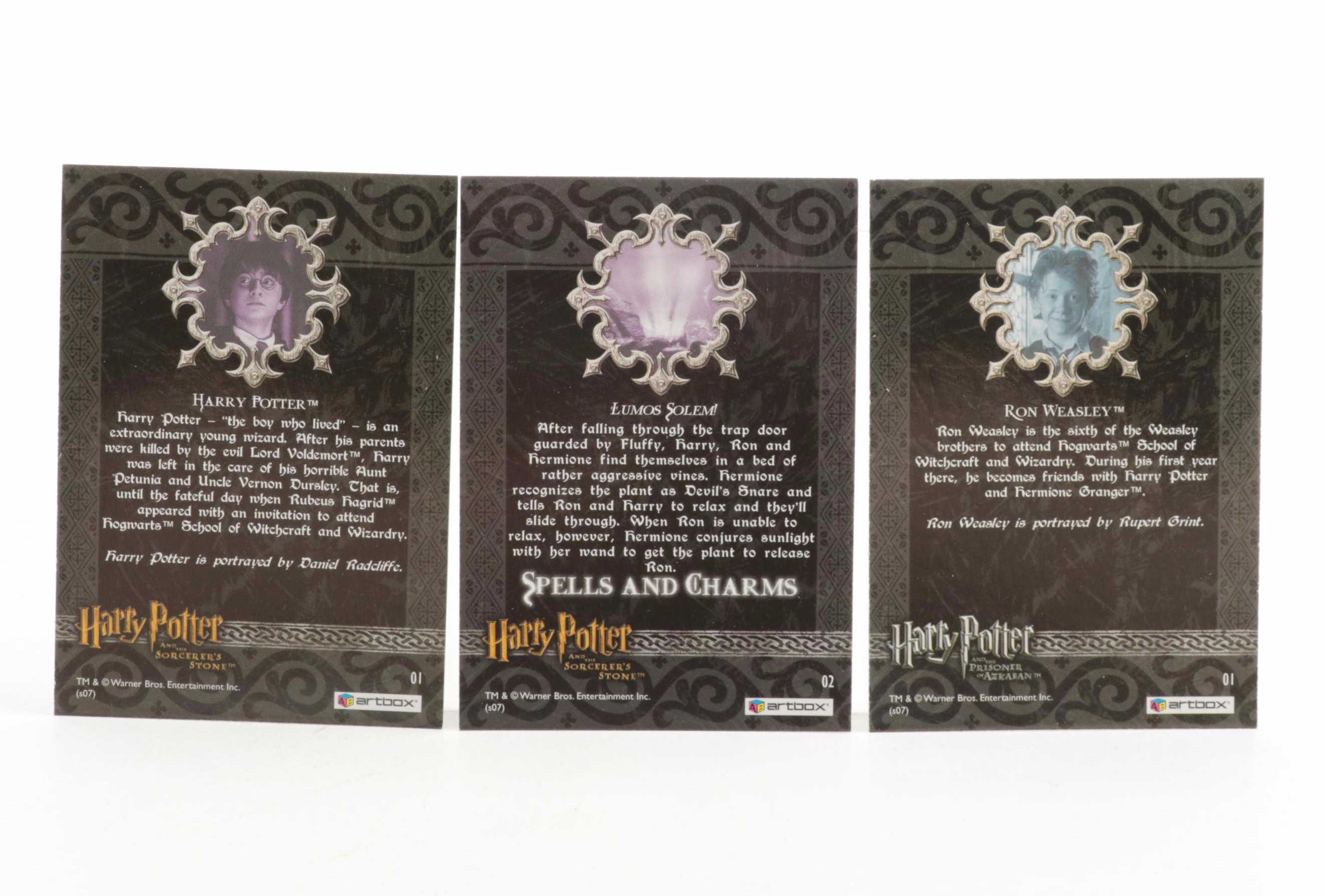 "Harry Potter" DVD Set with Bookmarks and Trading Cards