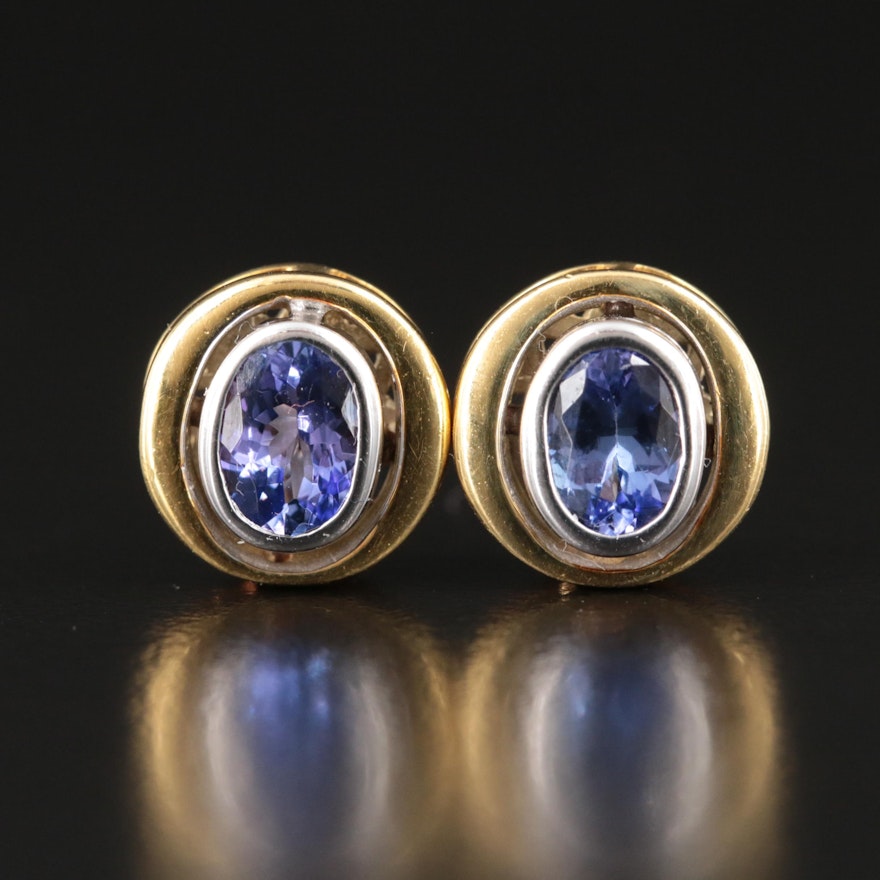 18K Tanzanite Earrings