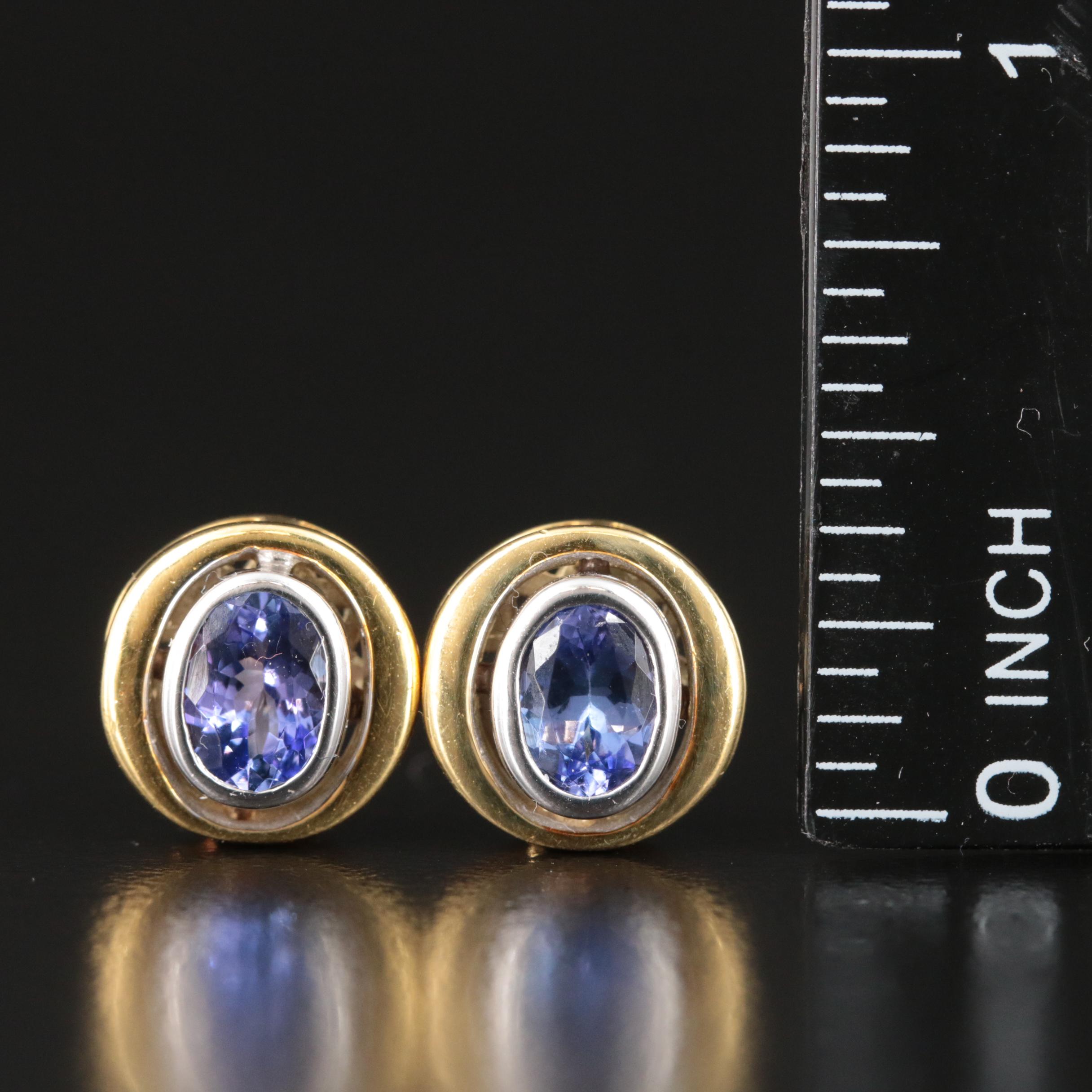 18K Tanzanite Earrings