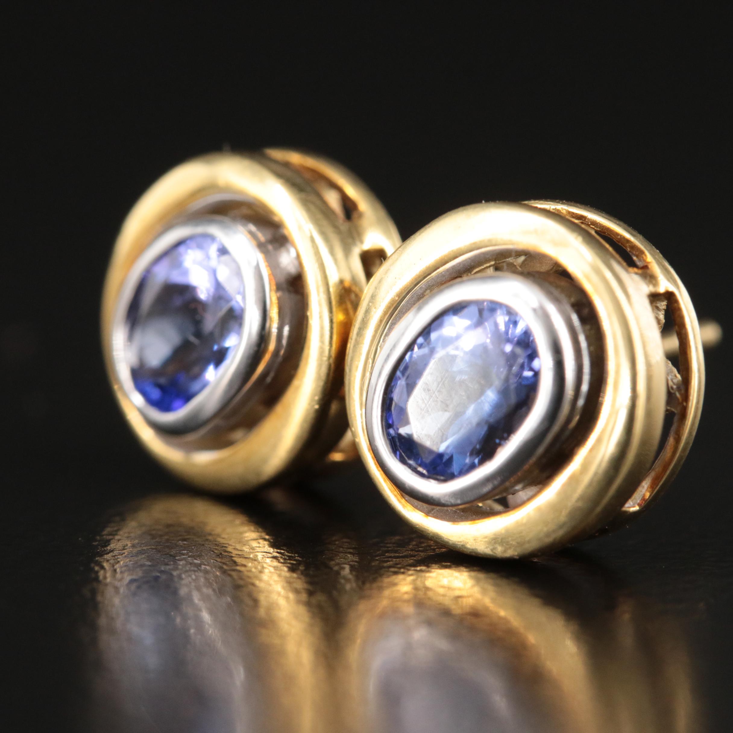18K Tanzanite Earrings