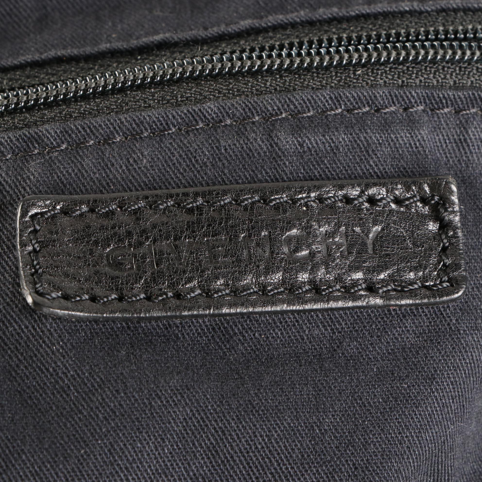 Givenchy Large Pandora Bag in Black Grain Leather with Detachable Strap