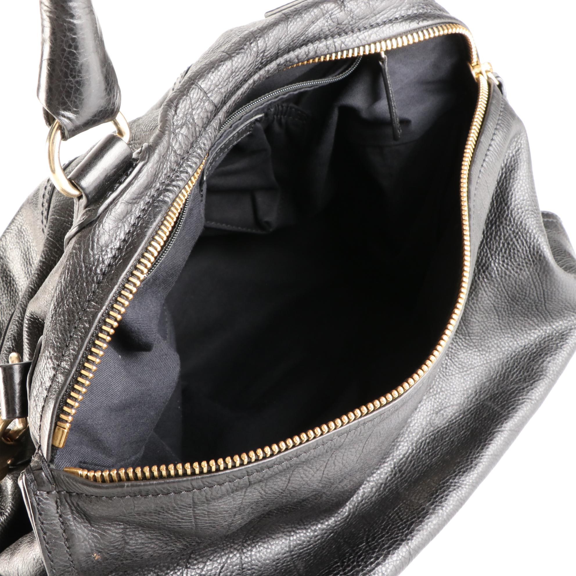 Givenchy Large Pandora Bag in Black Grain Leather with Detachable Strap