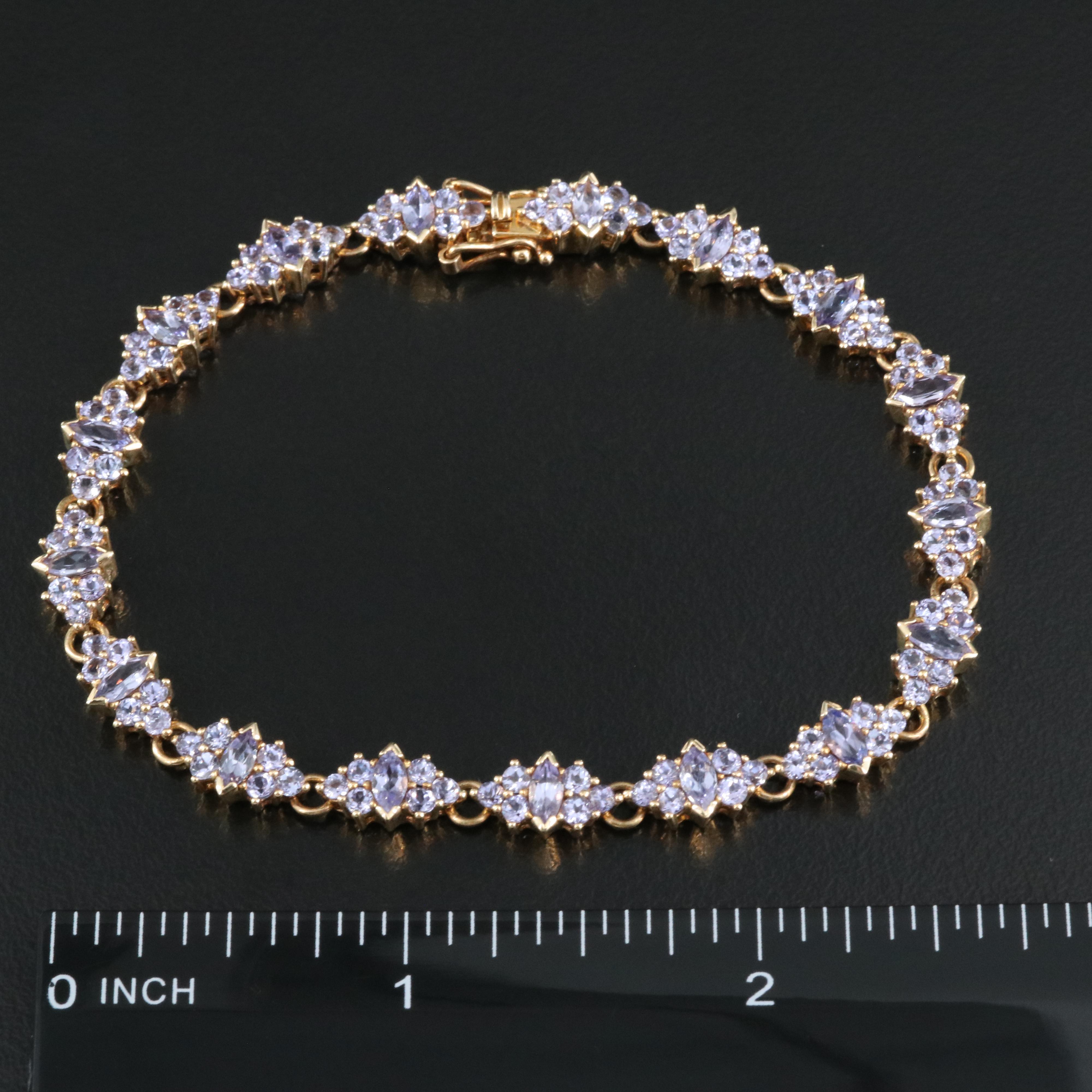 14K Tanzanite Bracelet