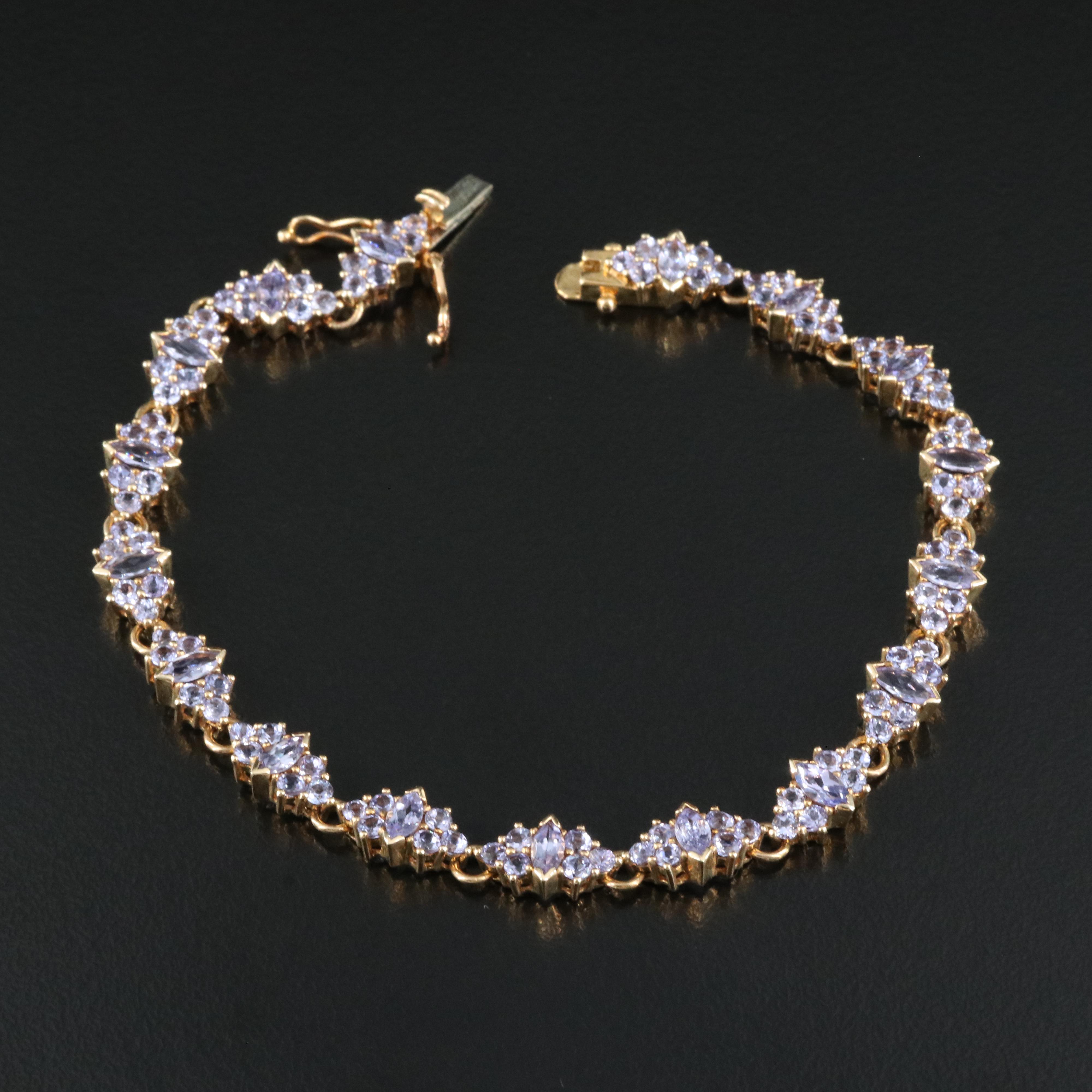 14K Tanzanite Bracelet