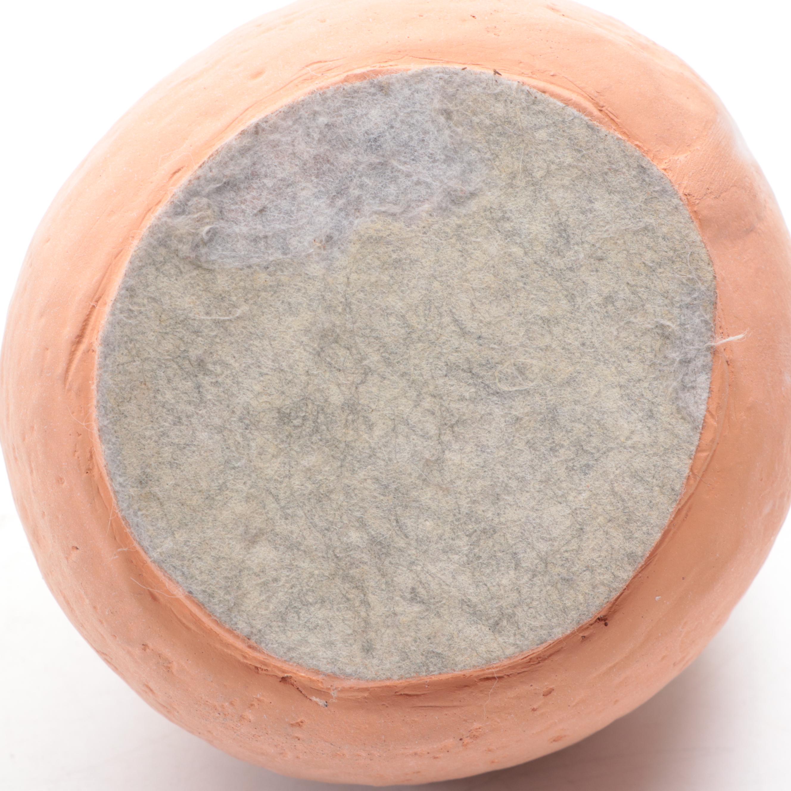 Artist Signed Ceramic Vases with Other Bird Figurines and Bookend