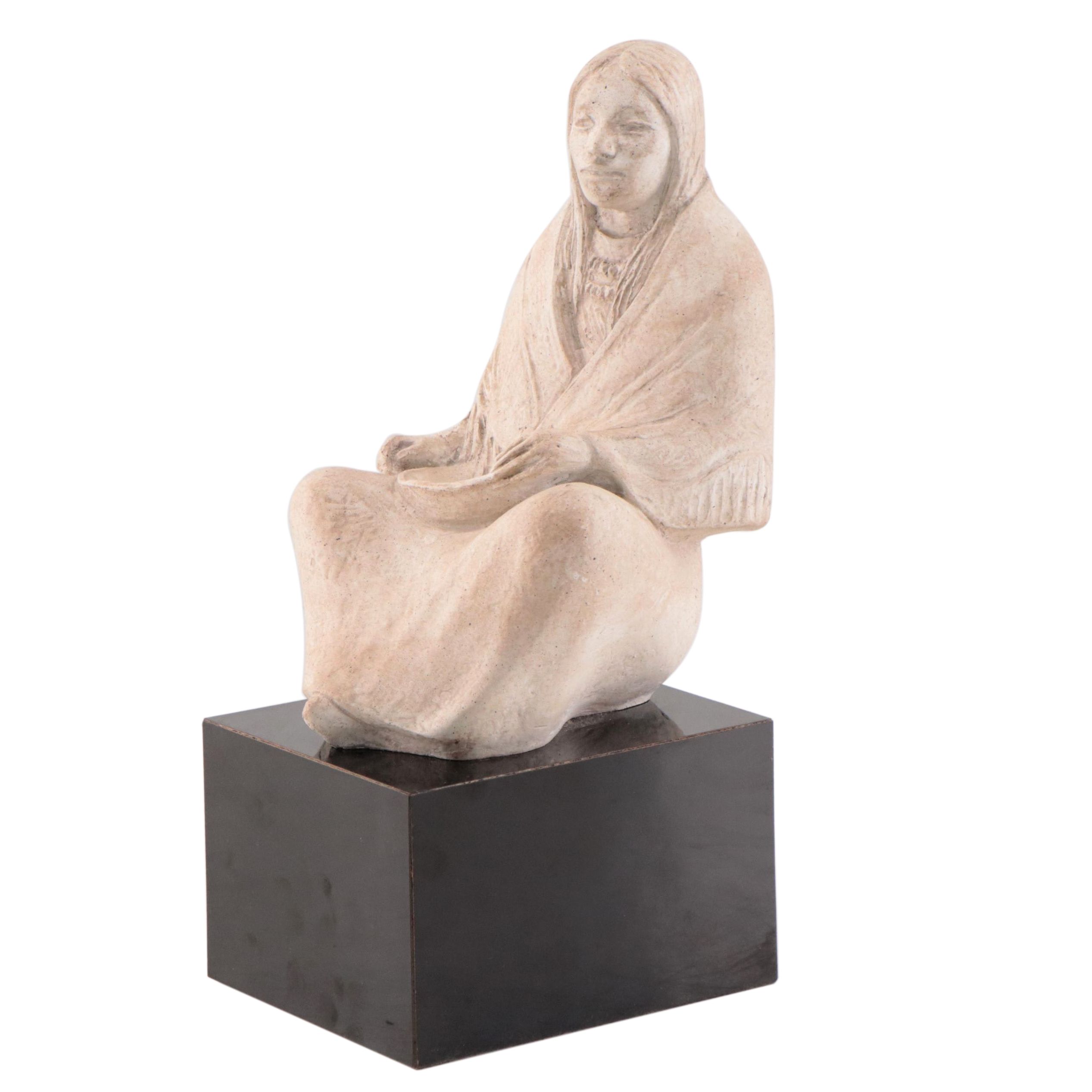 Austin Productions, Inc. Plaster Sculpture After Marshall Acoma "Madre Tierra"