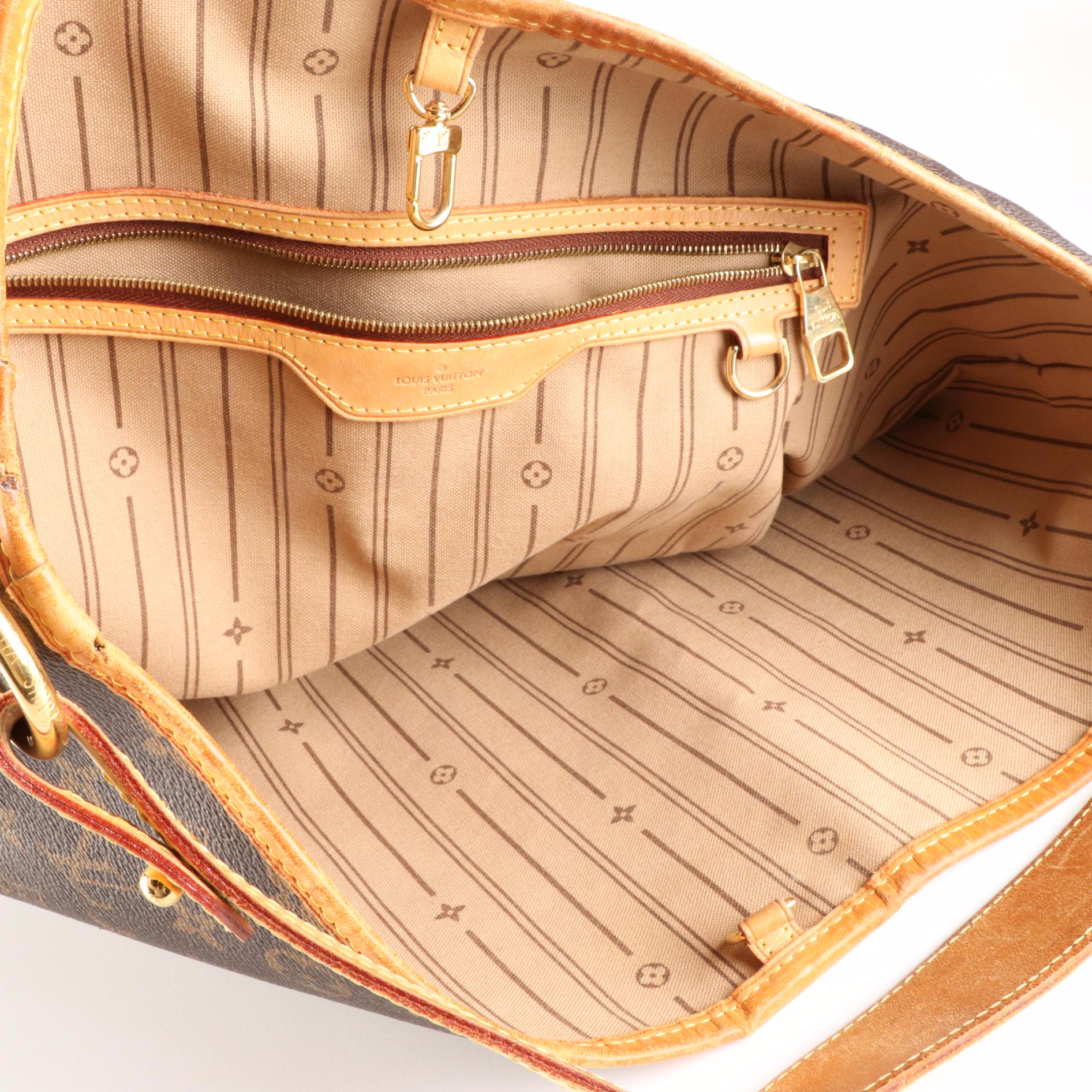 Louis Vuitton Delightful MM in Monogram Canvas and Vachetta Leather