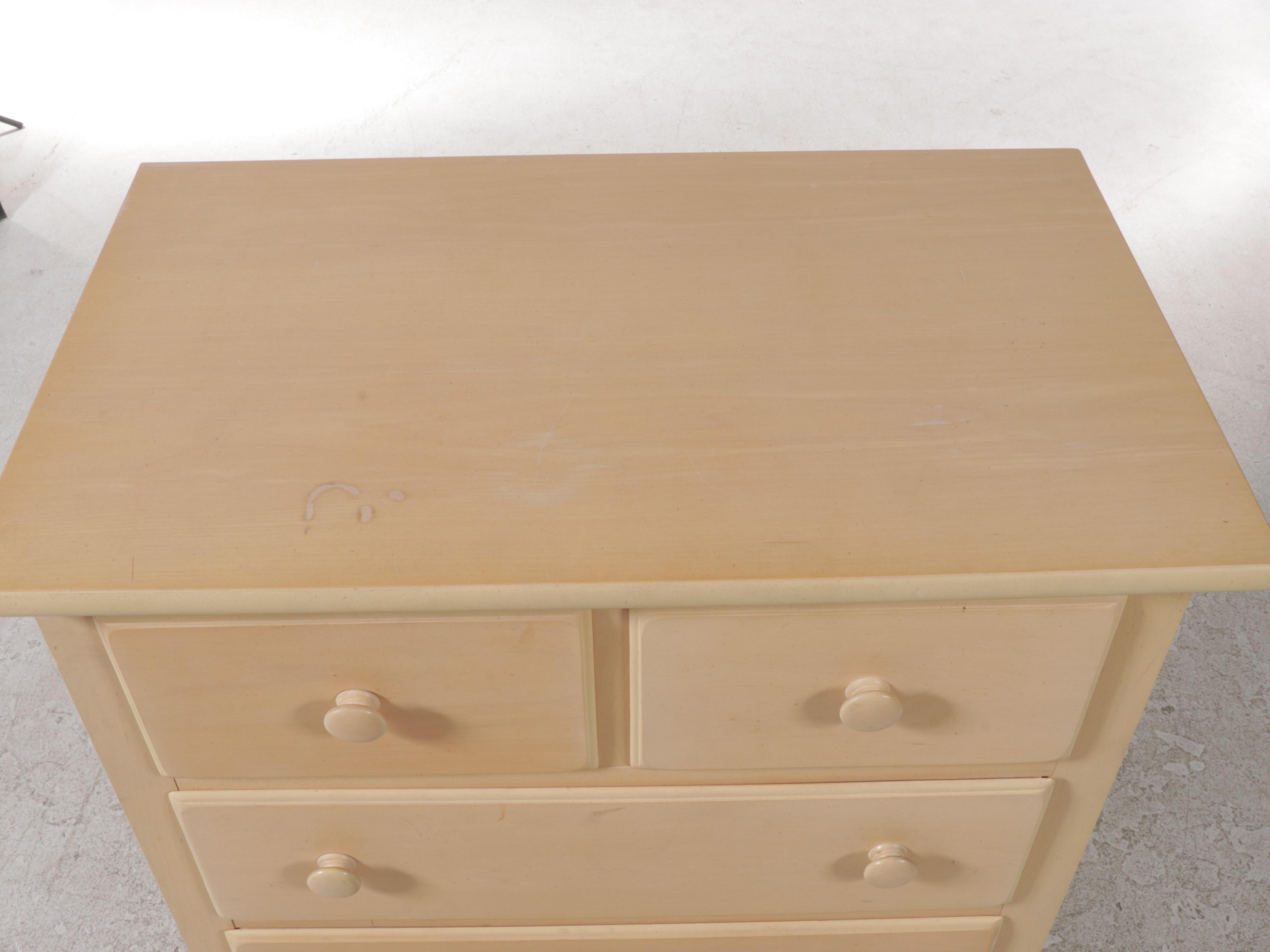 Drexel "Chapters" Federal Style Hardwood Seven-Drawer Chest in Buff Finish