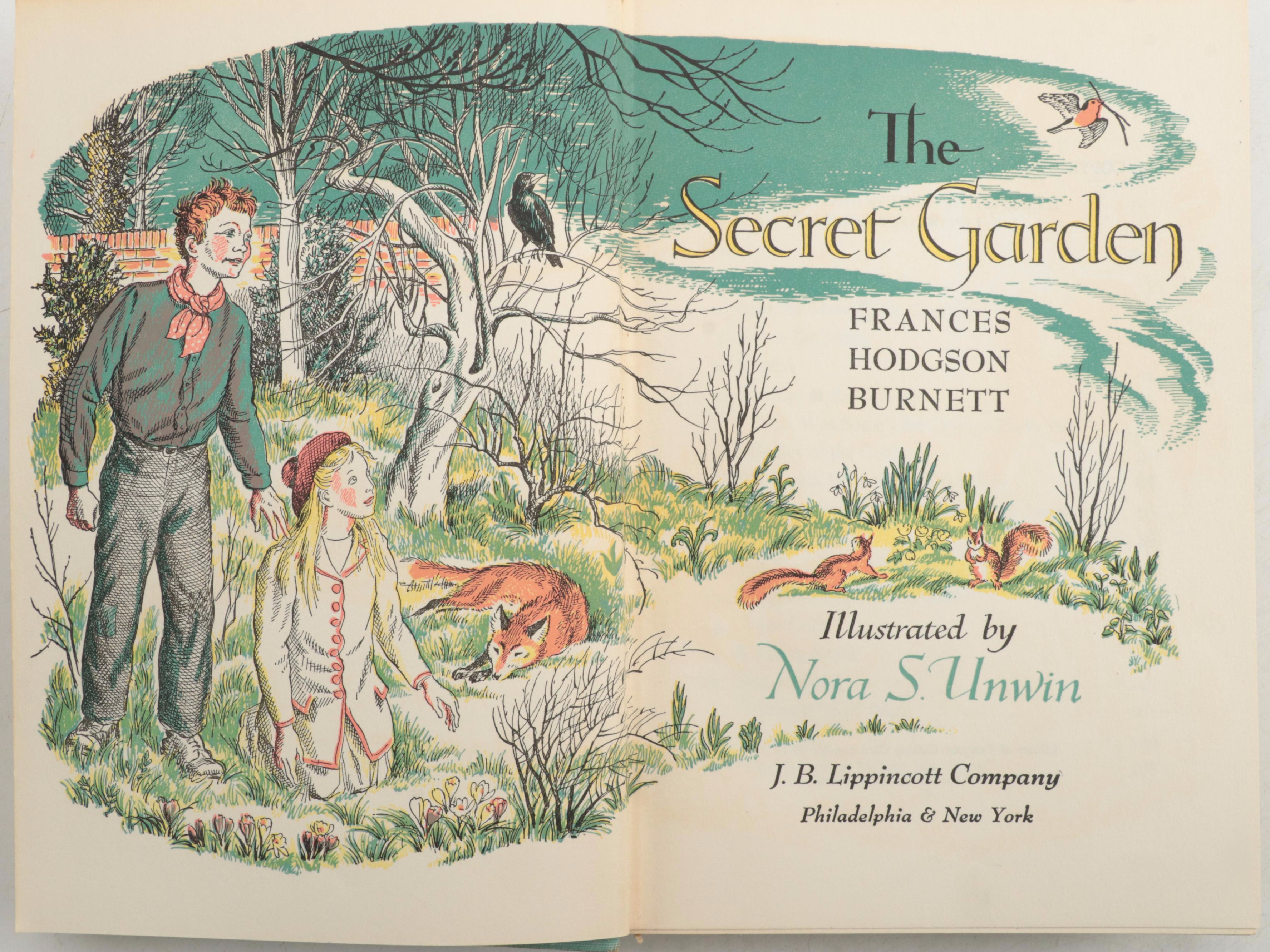 Illustrated "The Secret Garden" by Frances Hodgson Burnett and More Books