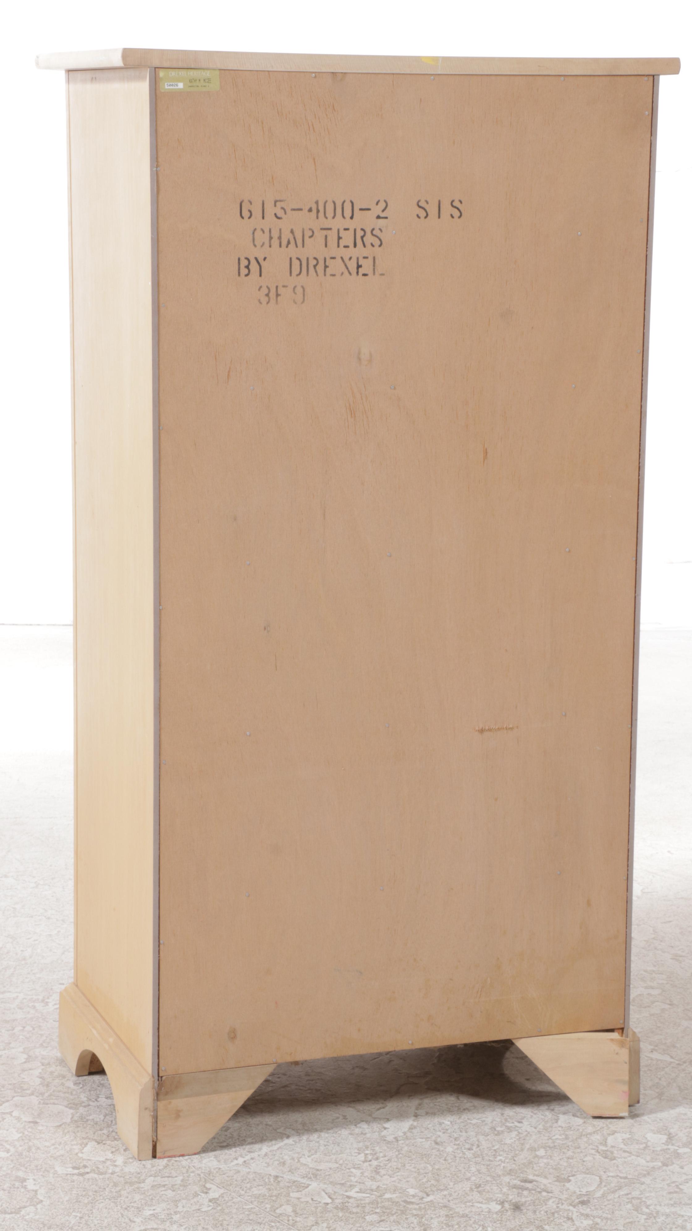 Drexel "Chapters" Federal Style Hardwood Seven-Drawer Chest in Buff Finish