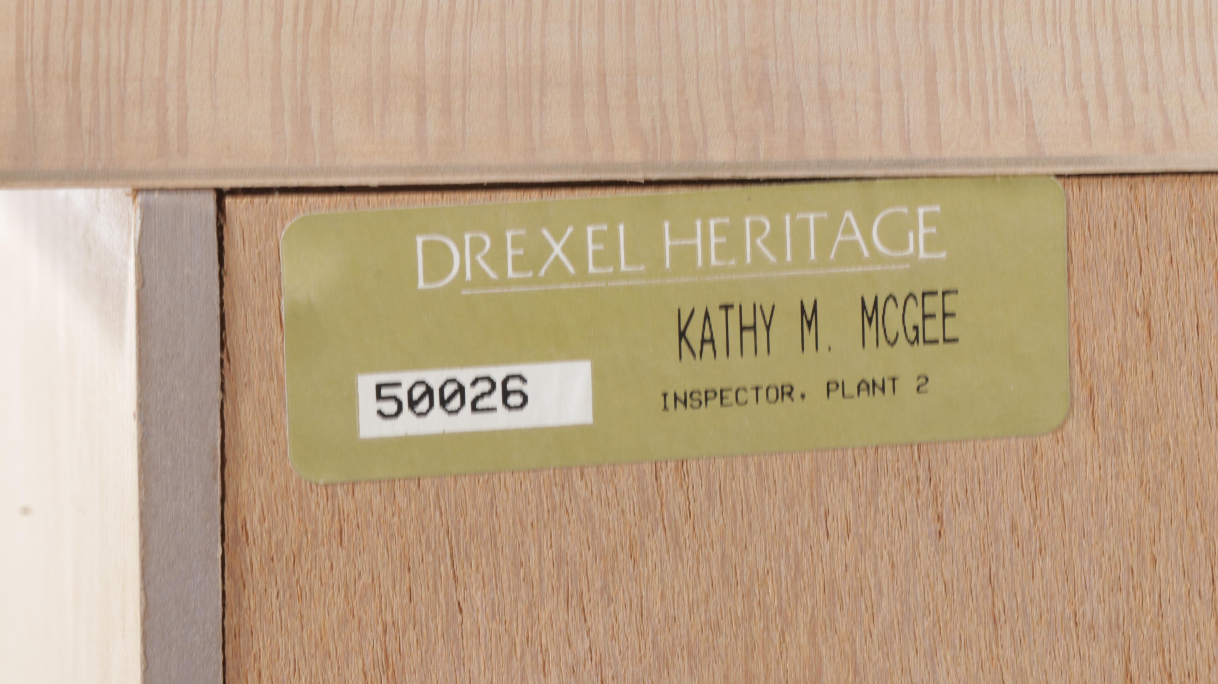 Drexel "Chapters" Federal Style Hardwood Seven-Drawer Chest in Buff Finish