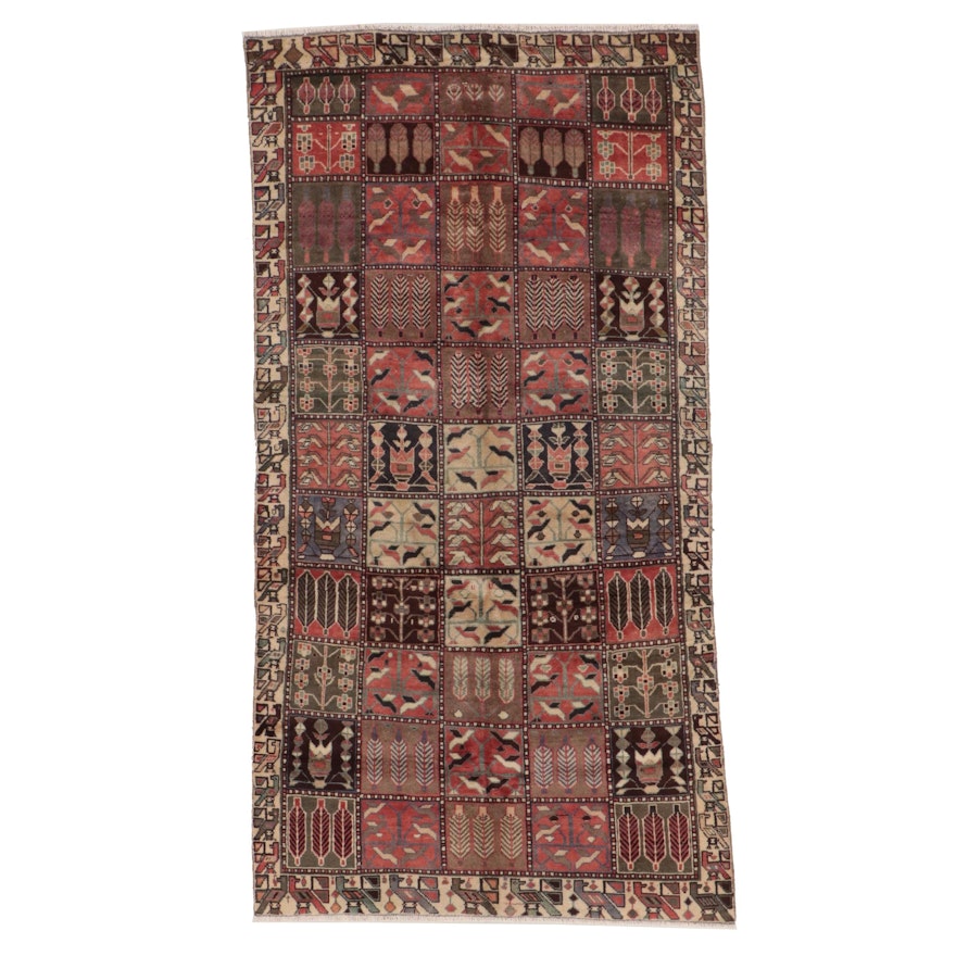 4'10 x 9' Hand-Knotted Persian Bakhtiari Area Rug