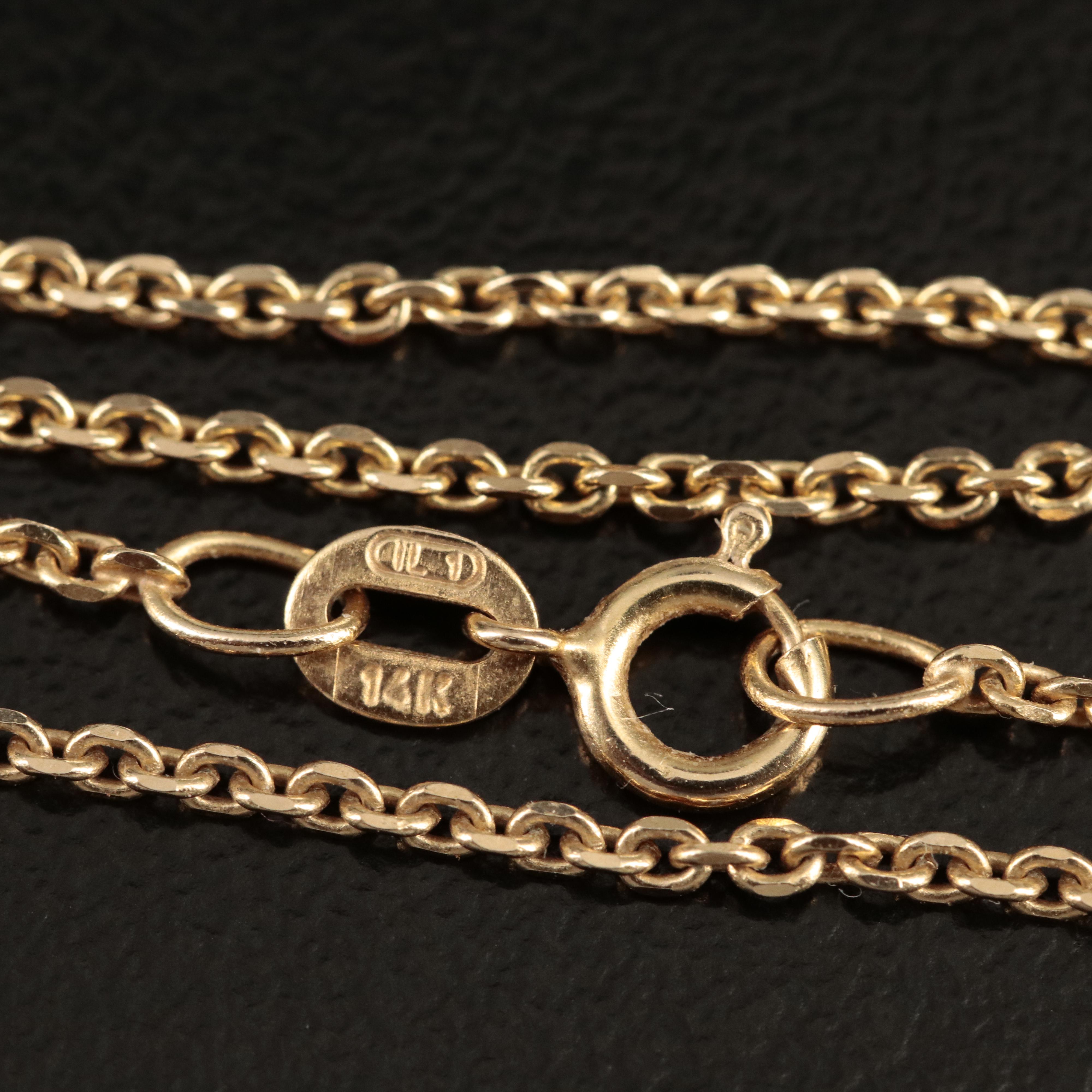 14K Pendant Necklace with 1982 South African Krugerrand Gold Bullion Coin