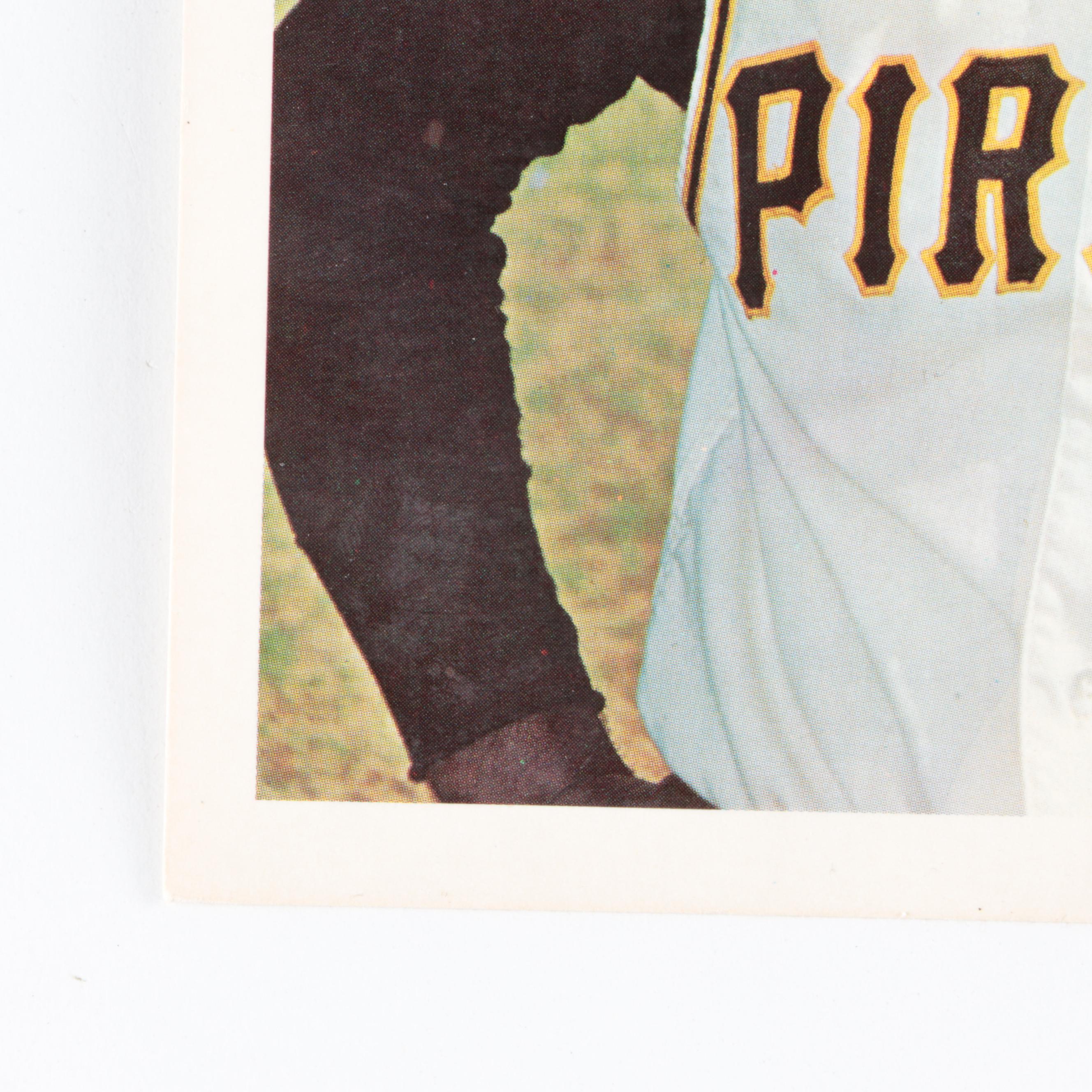 1967 Dexter Press Premiums Willie Mays and Roberto Clemente Baseball Cards