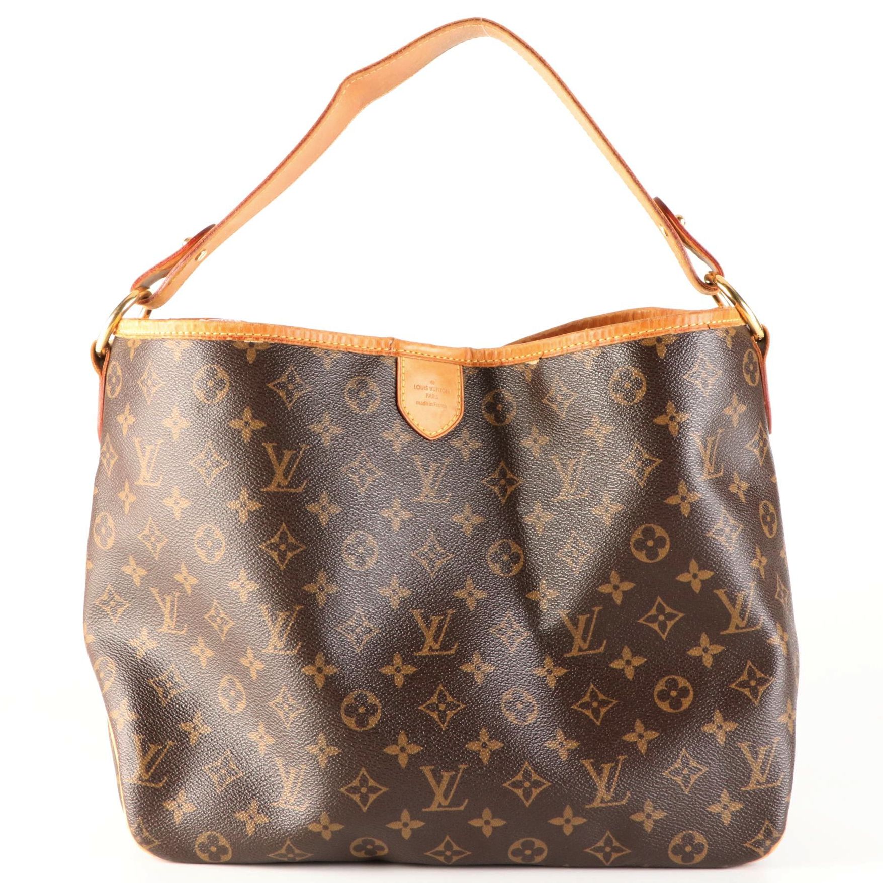 Louis Vuitton Delightful MM in Monogram Canvas and Vachetta Leather