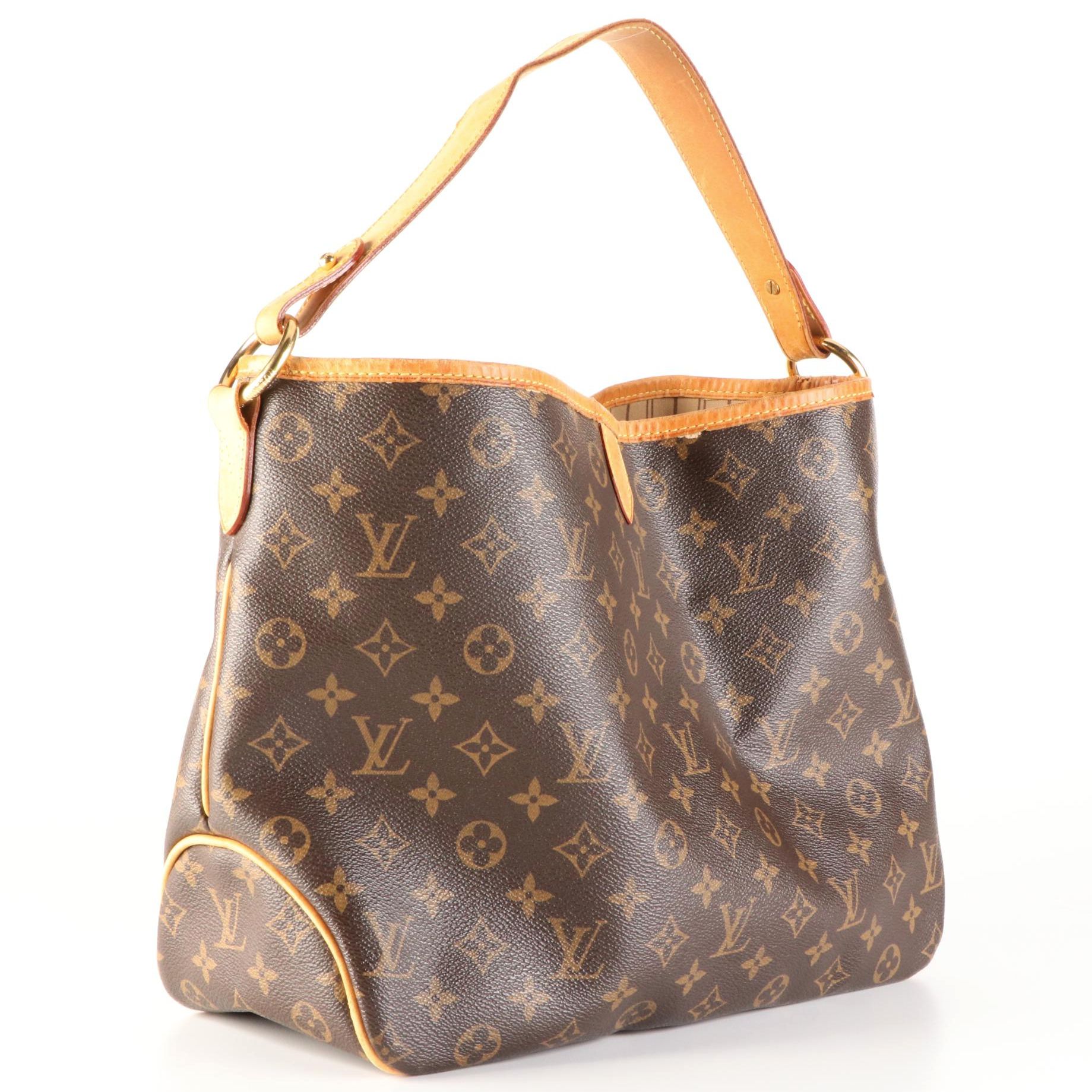 Louis Vuitton Delightful MM in Monogram Canvas and Vachetta Leather