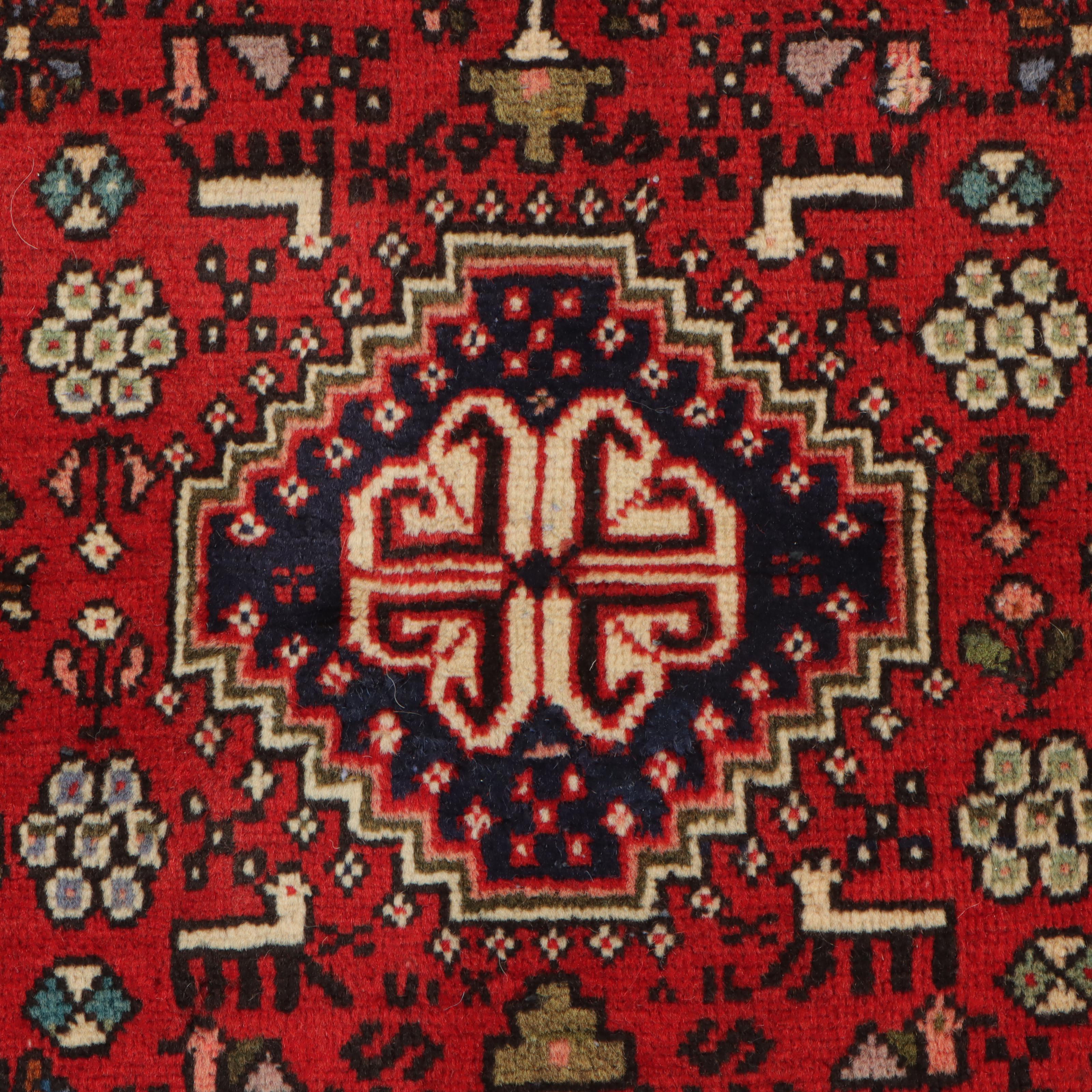 3'1 x 4'11 Hand-Knotted Persian Abadeh Accent Rug