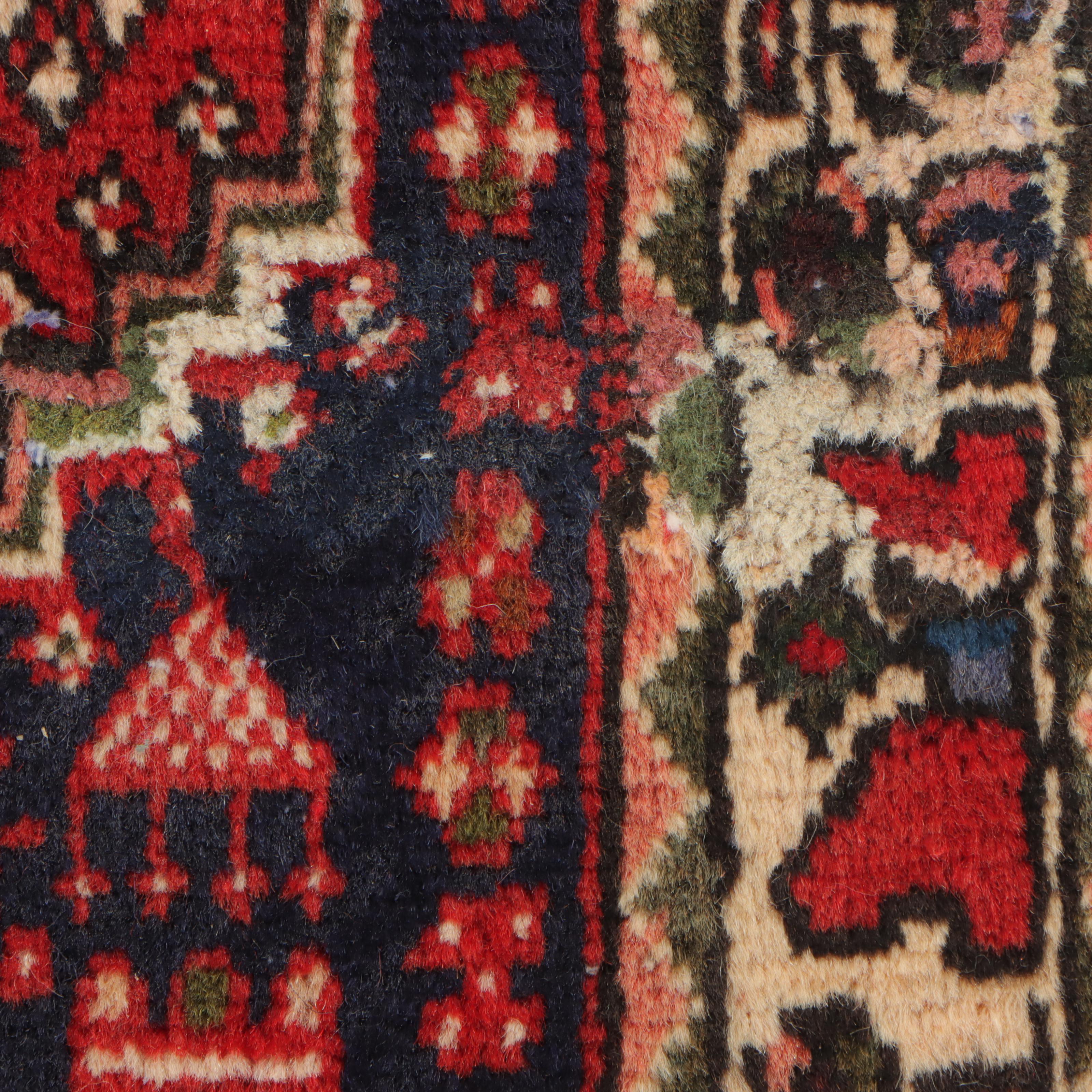 3'1 x 4'11 Hand-Knotted Persian Abadeh Accent Rug
