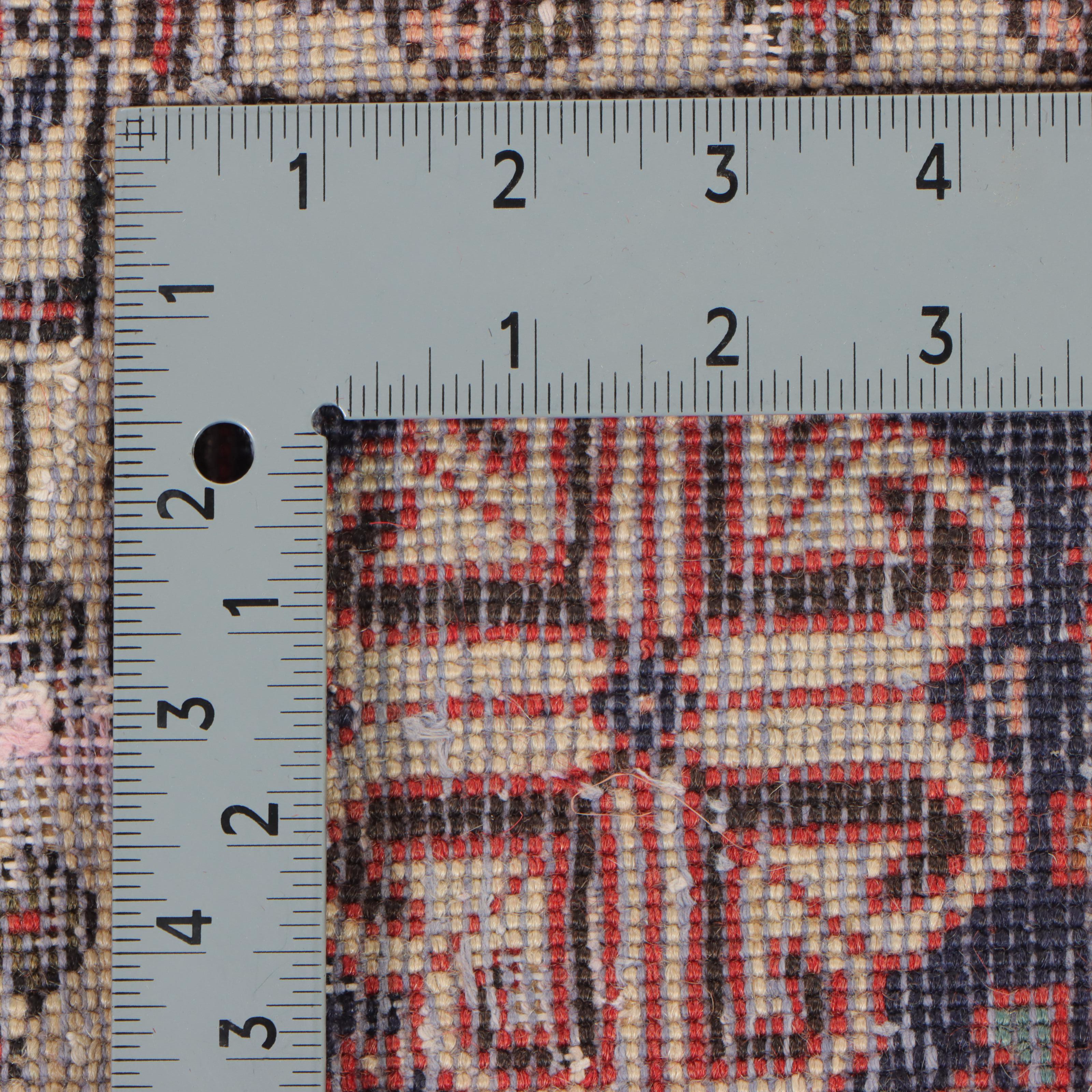 3'1 x 4'11 Hand-Knotted Persian Abadeh Accent Rug