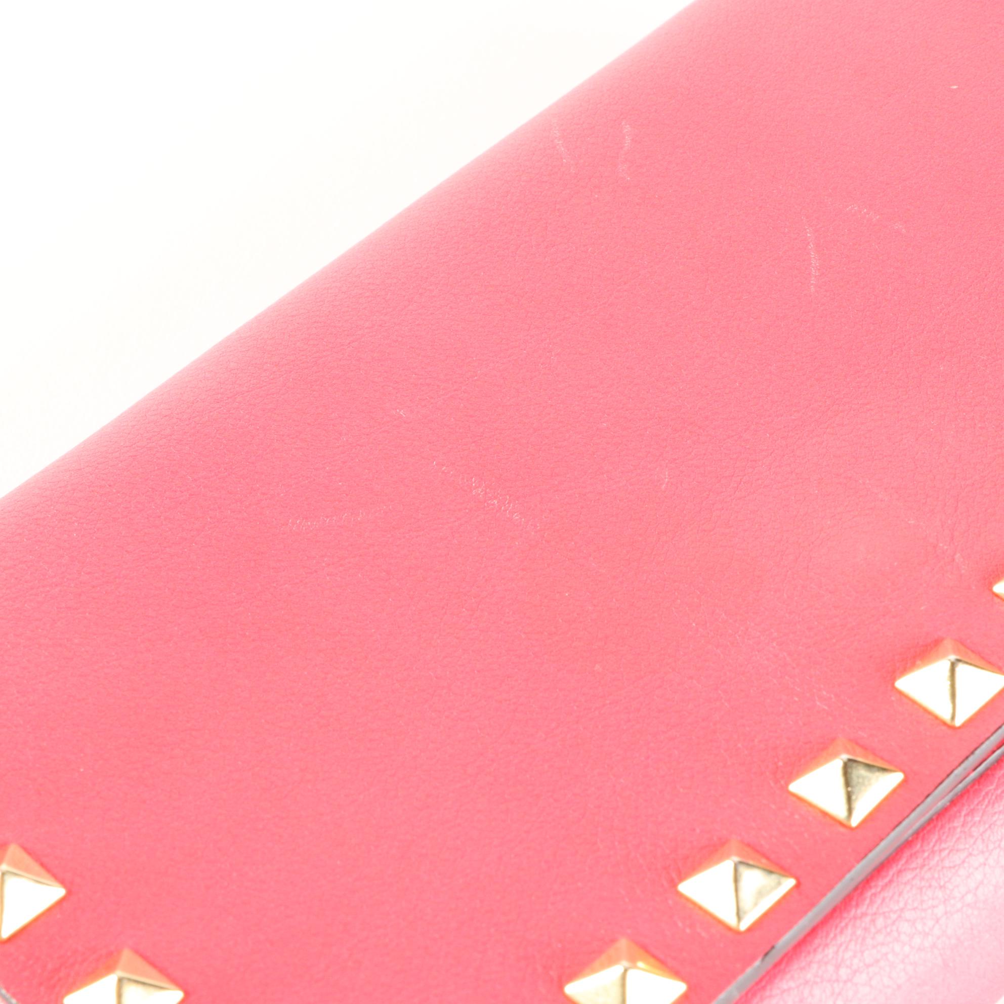 Valentino Small Rockstud Shoulder Bag in Leather with Chain Strap