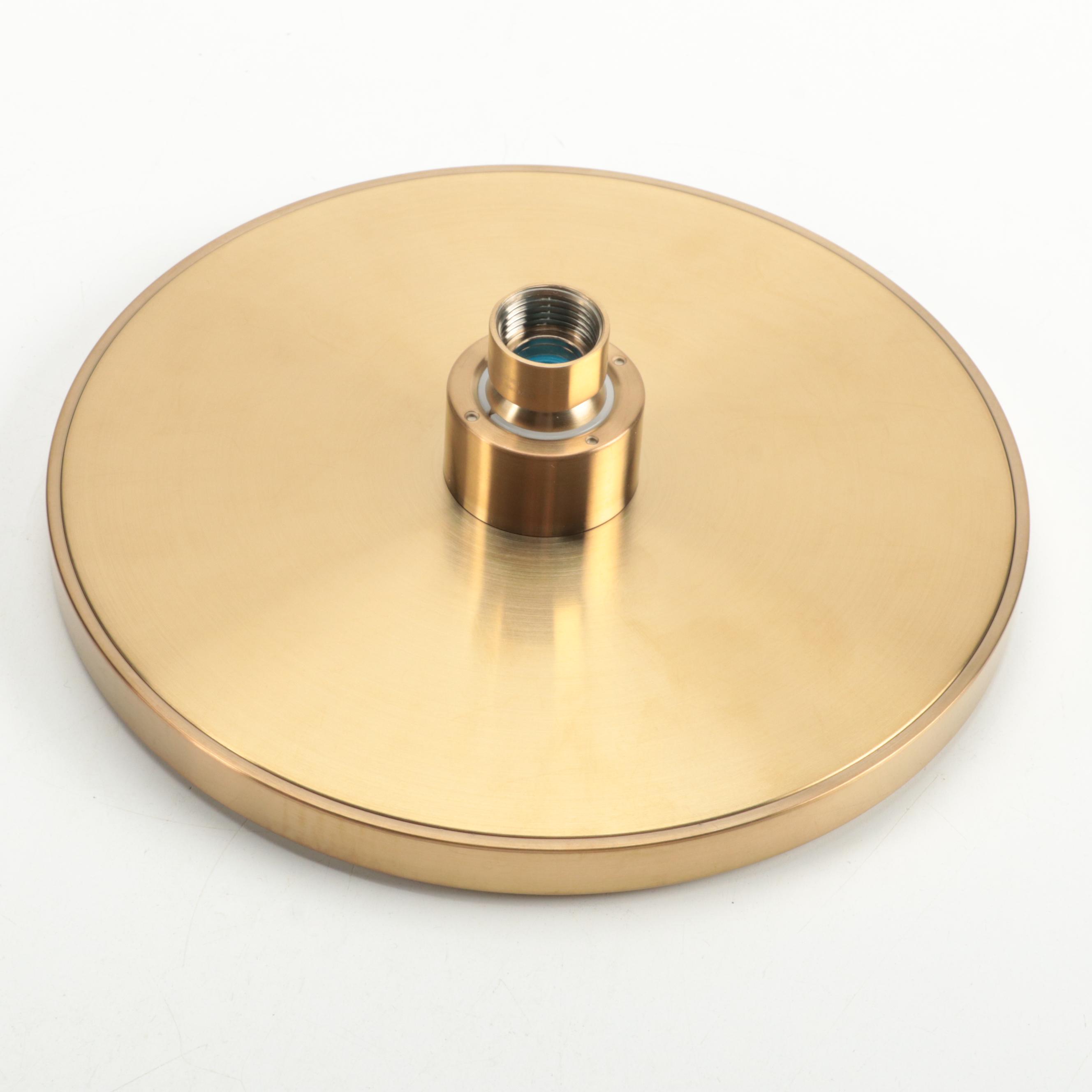Brushed Gold Finish Shower Head, Shower Drain, and More