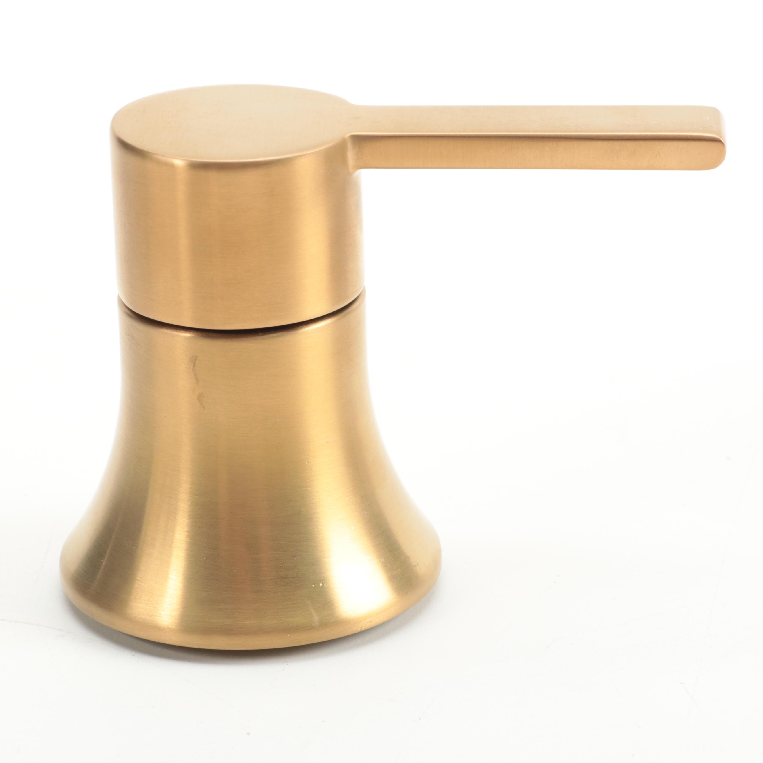 Brushed Gold Finish Shower Head, Shower Drain, and More