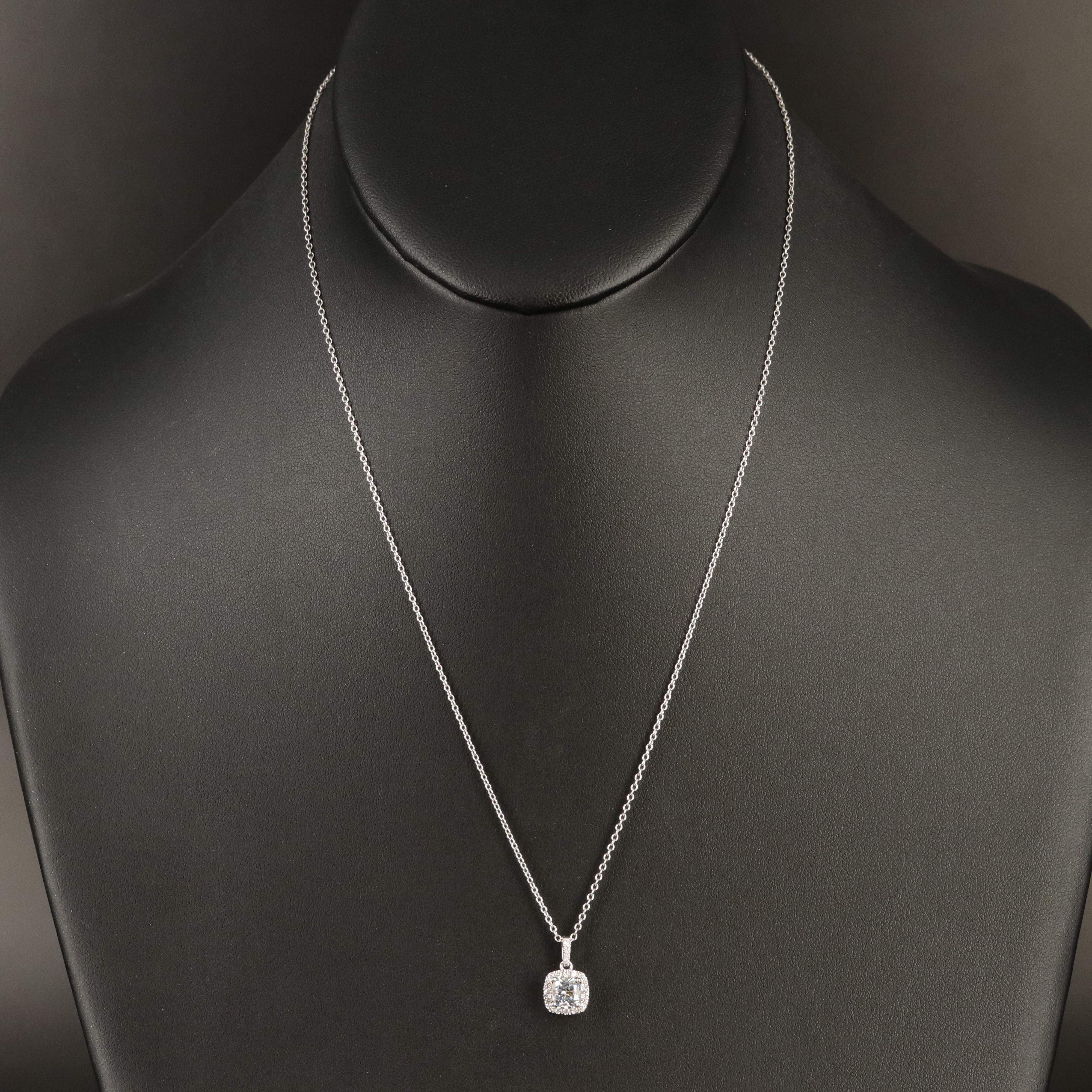 14K 0.83 CTW Lab Grown Diamond Pendant Necklace