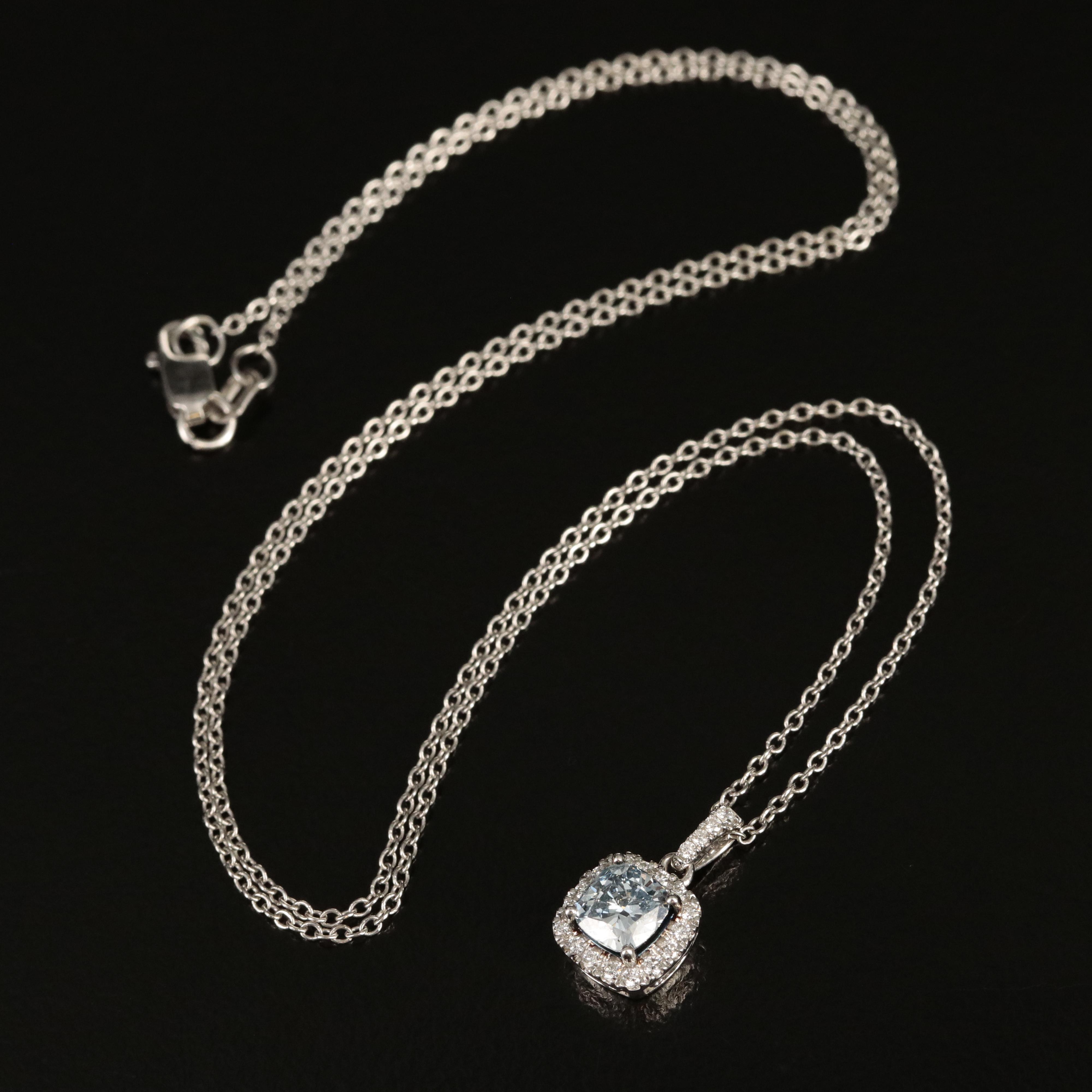 14K 0.83 CTW Lab Grown Diamond Pendant Necklace