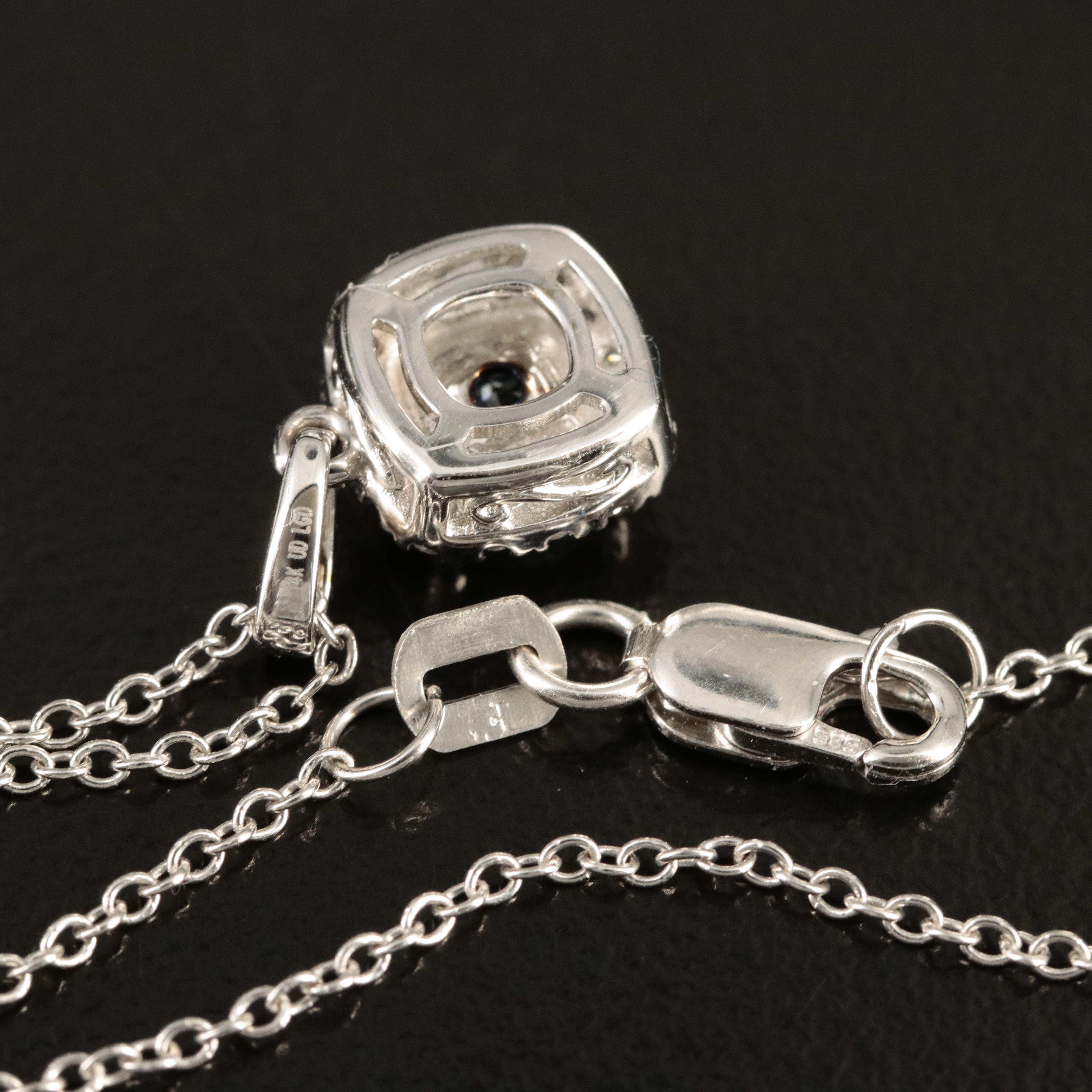 14K 0.83 CTW Lab Grown Diamond Pendant Necklace