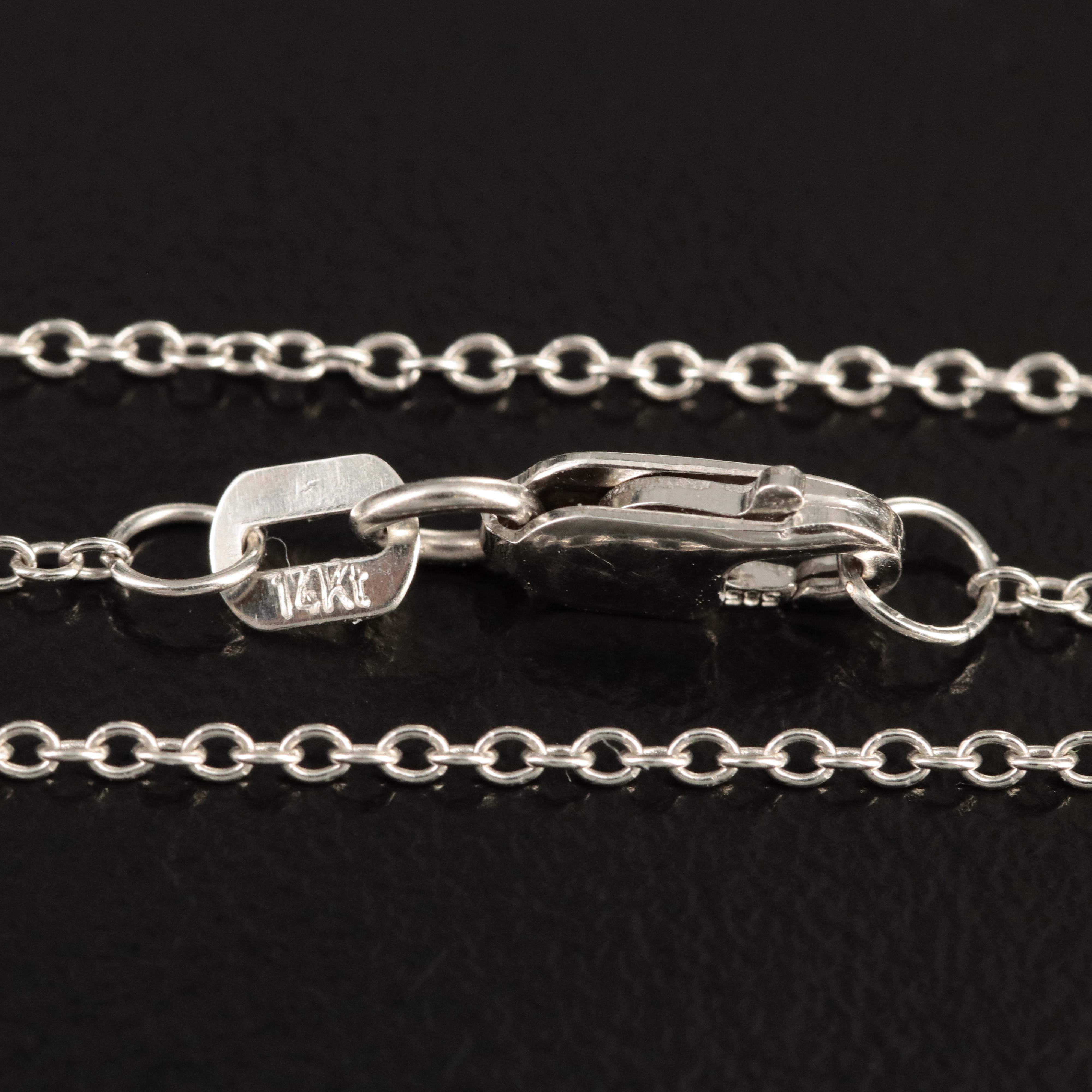 14K 0.83 CTW Lab Grown Diamond Pendant Necklace