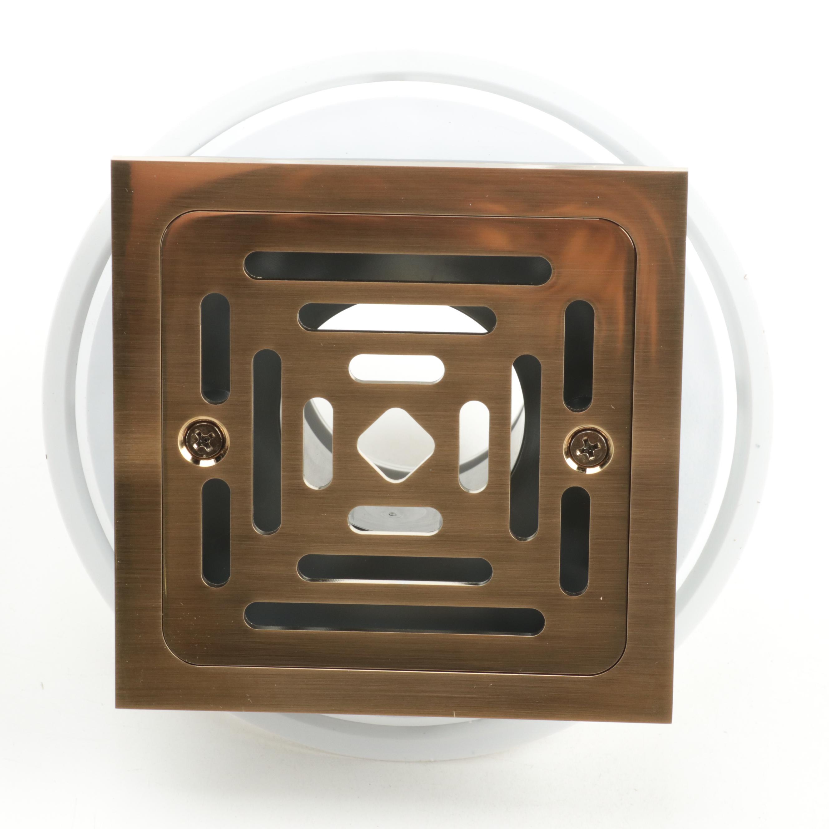 Brushed Gold Finish Shower Head, Shower Drain, and More