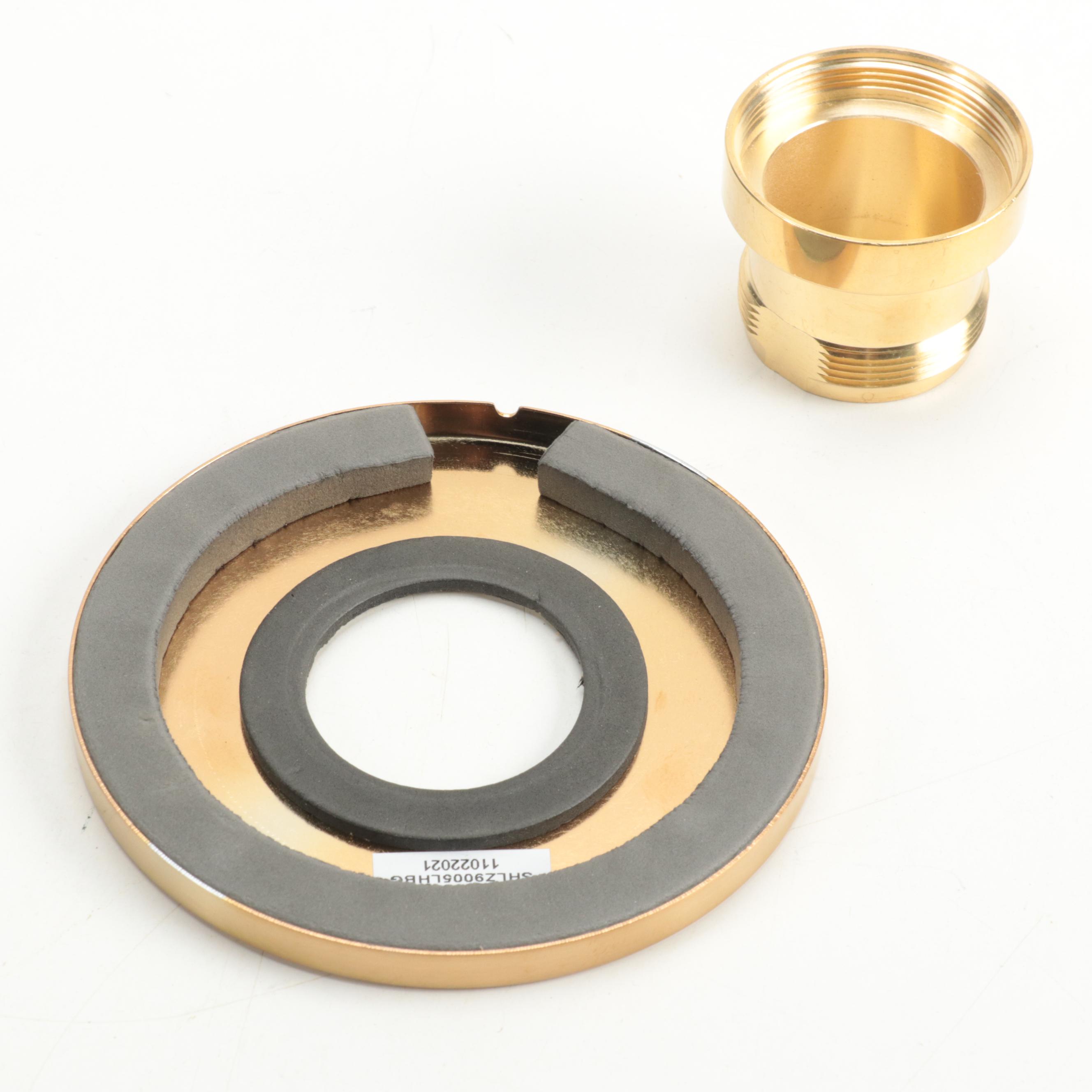 Brushed Gold Finish Shower Head, Shower Drain, and More