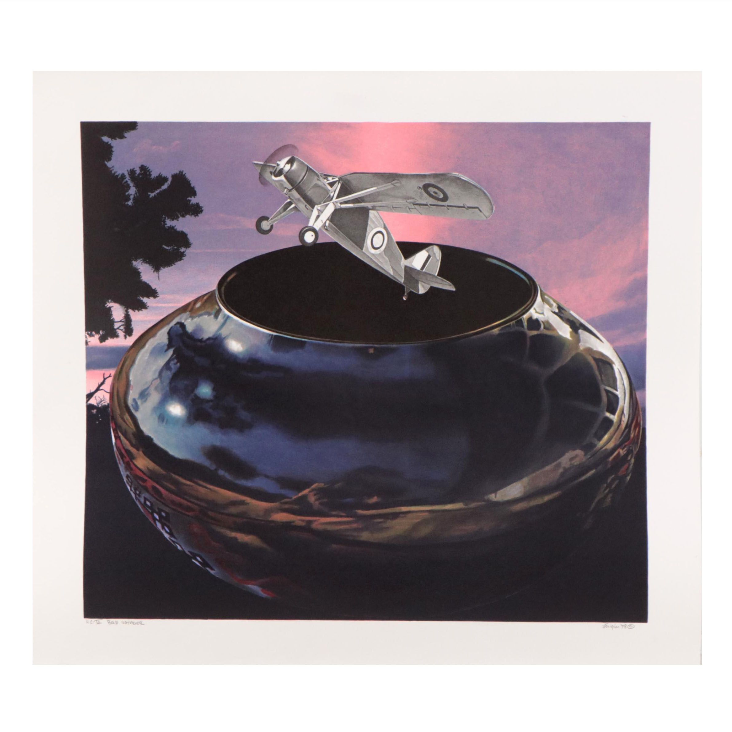 Michael Knigin Color Lithograph "Bold Voyage," 1978