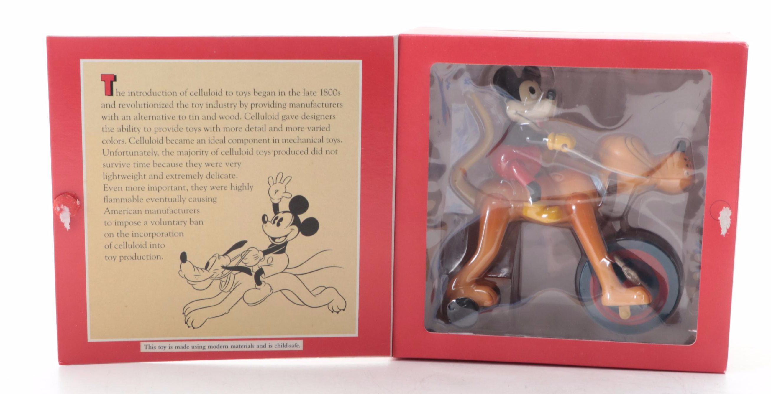 Schylling Retro Collection Disney Mickey Riding Pluto Wind-Up Toy