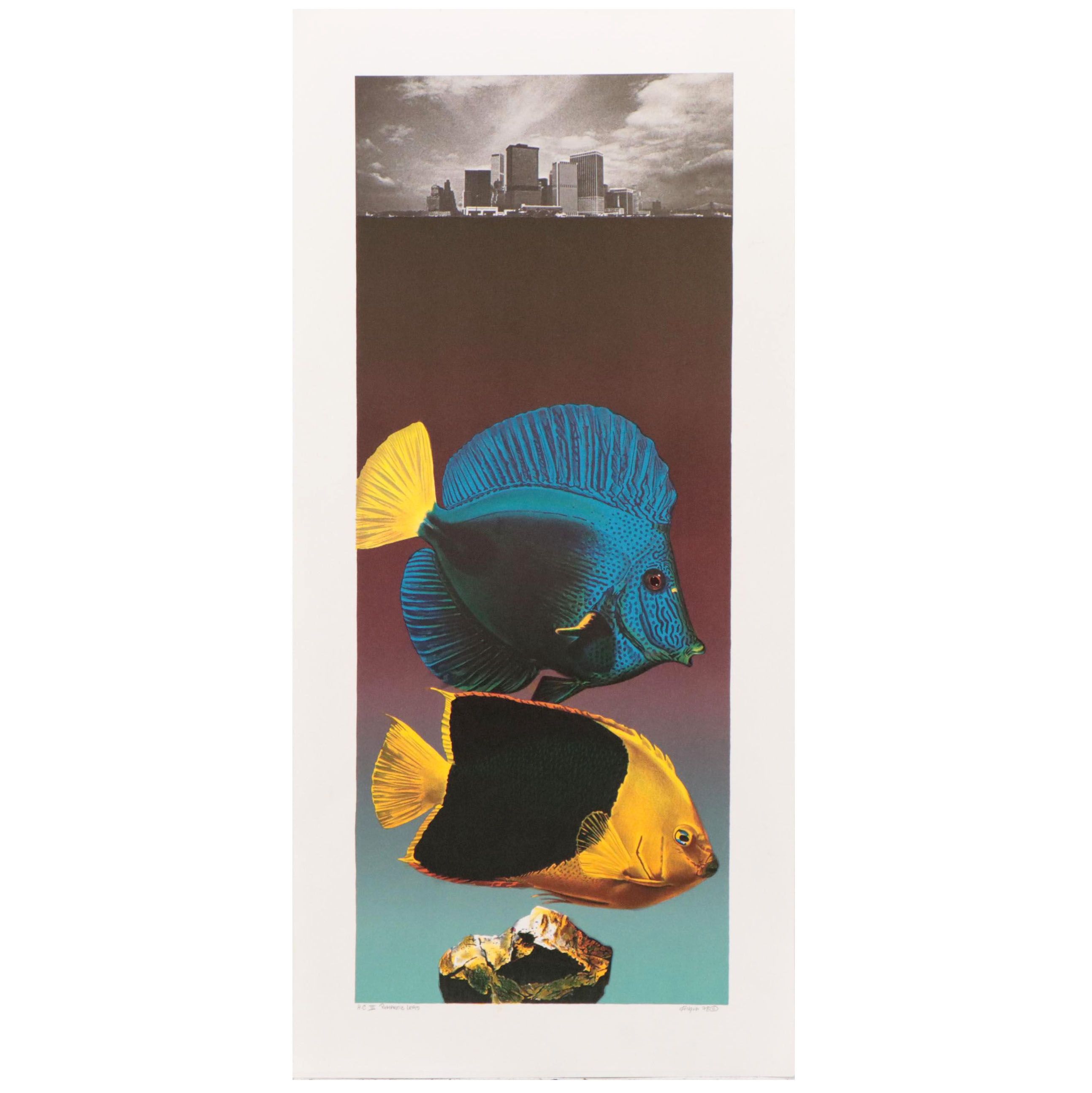 Michael Knigin Color Lithograph "Romantic Lead," 1978