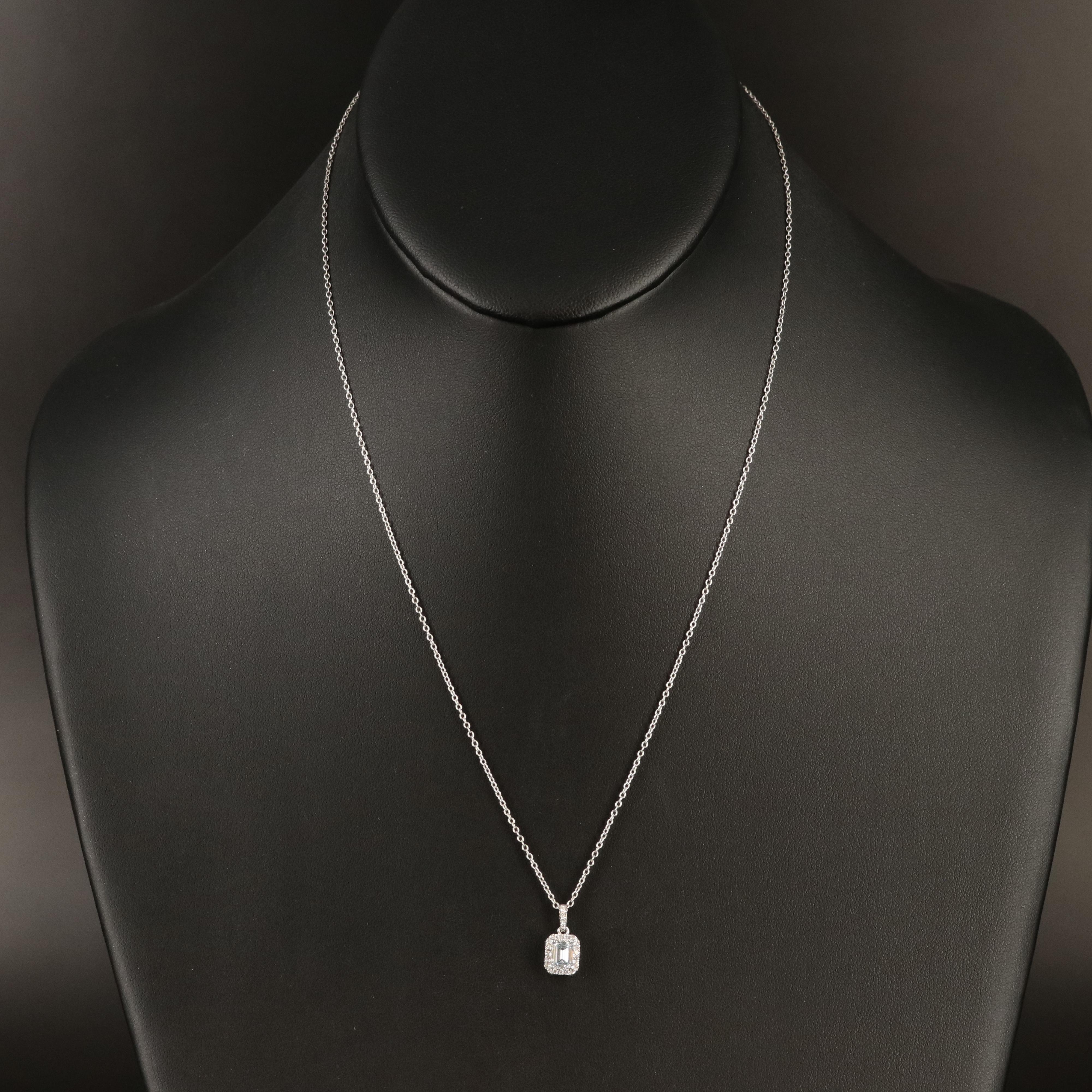 14K 0.67 CTW Lab Grown Diamond Halo Pendant Necklace