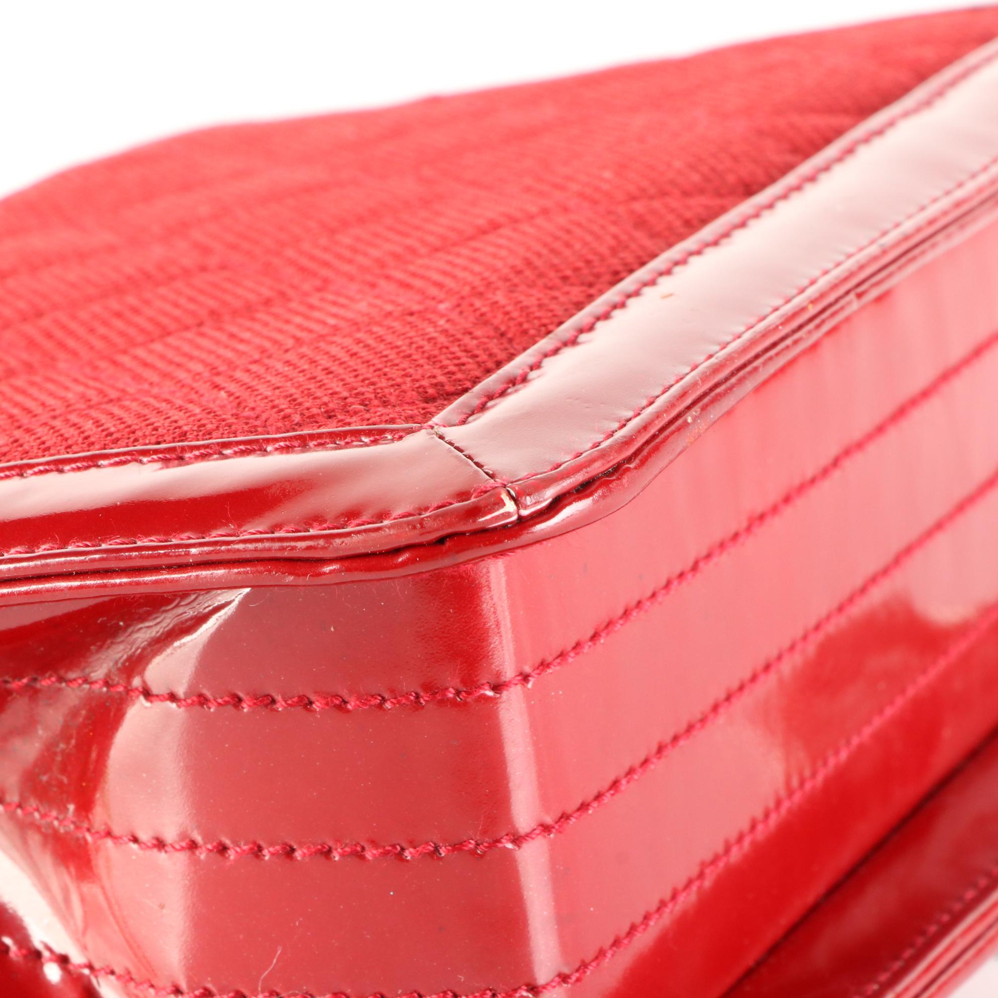 Chanel Reissue Small Flap Bag in Quilted Fabric with Patent Leather Trim