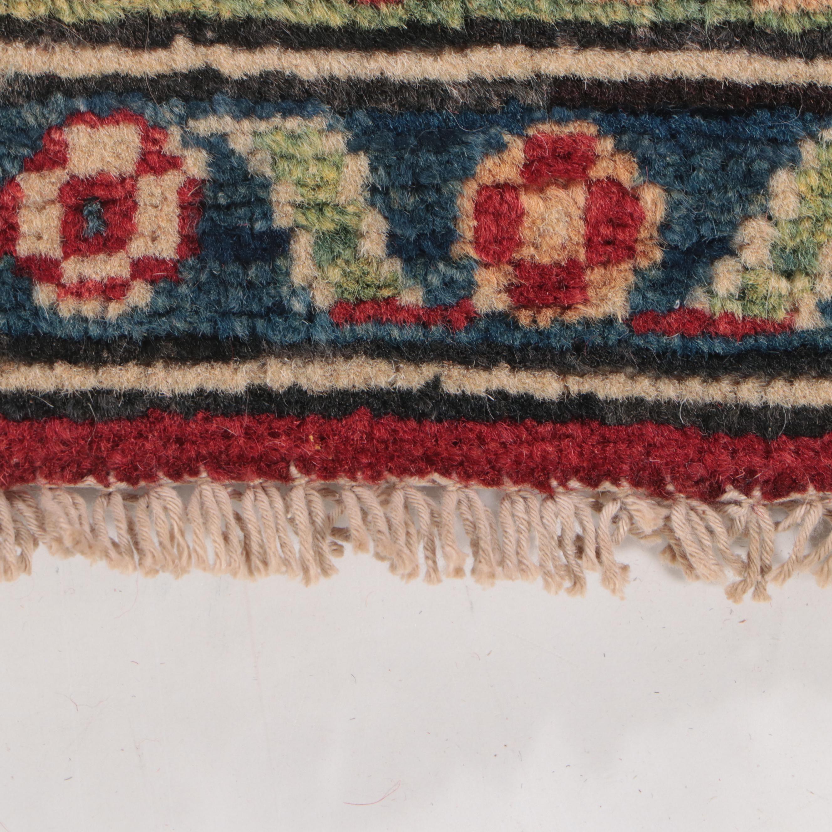 5' x 7' Hand-Knotted Pakistani Kazak-Style Area Rug