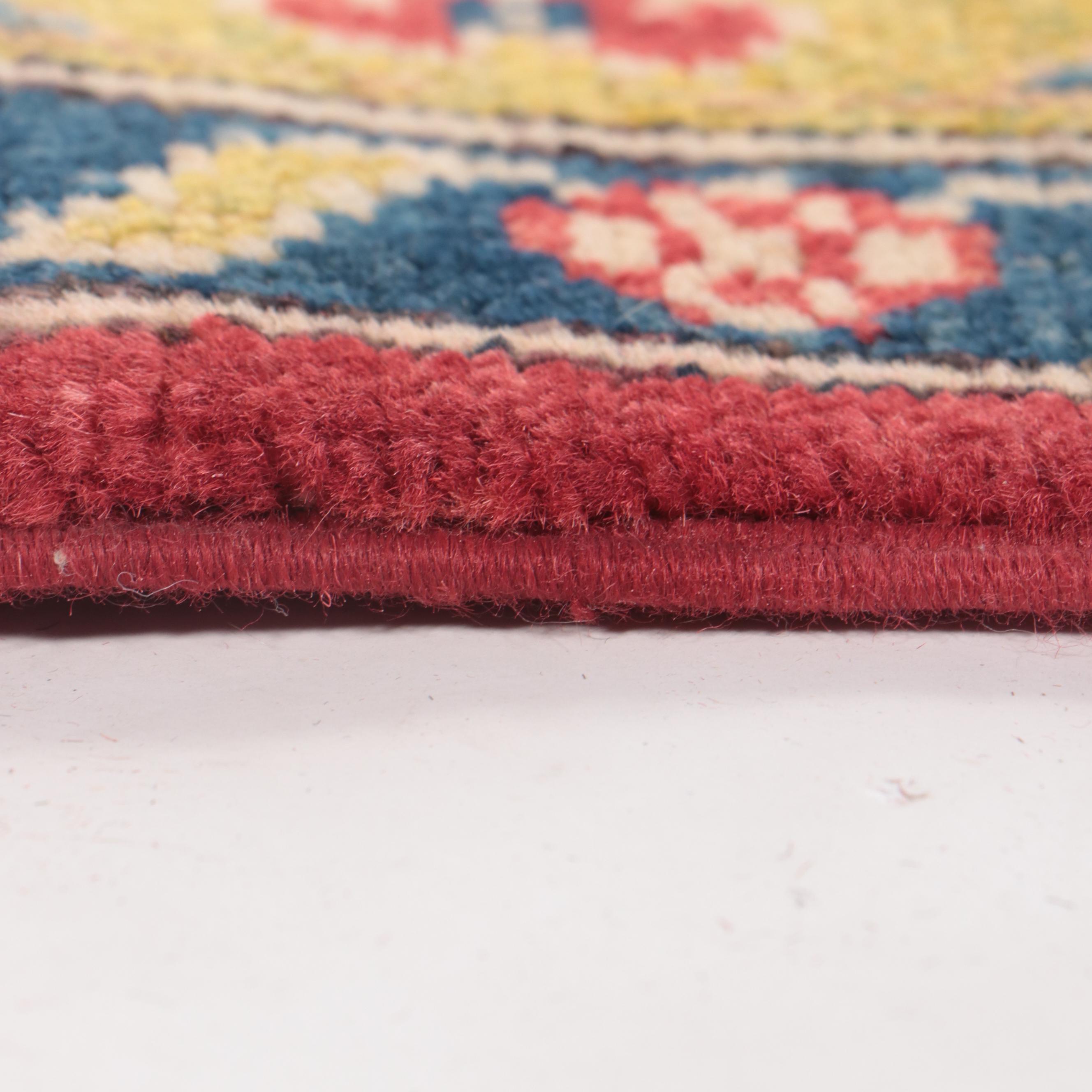 5' x 7' Hand-Knotted Pakistani Kazak-Style Area Rug