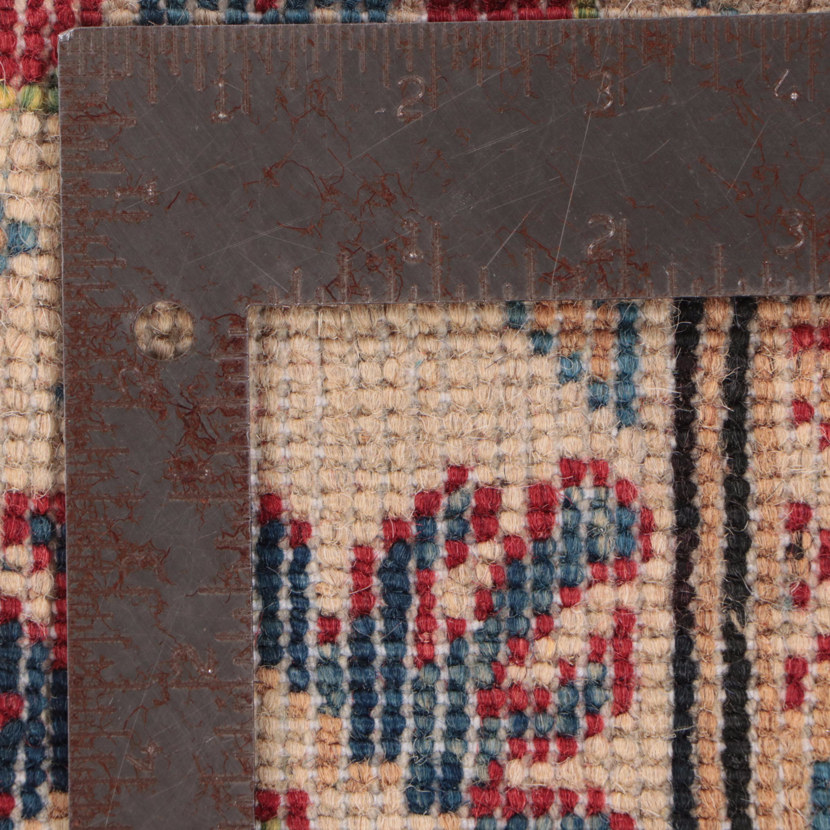 5' x 7' Hand-Knotted Pakistani Kazak-Style Area Rug