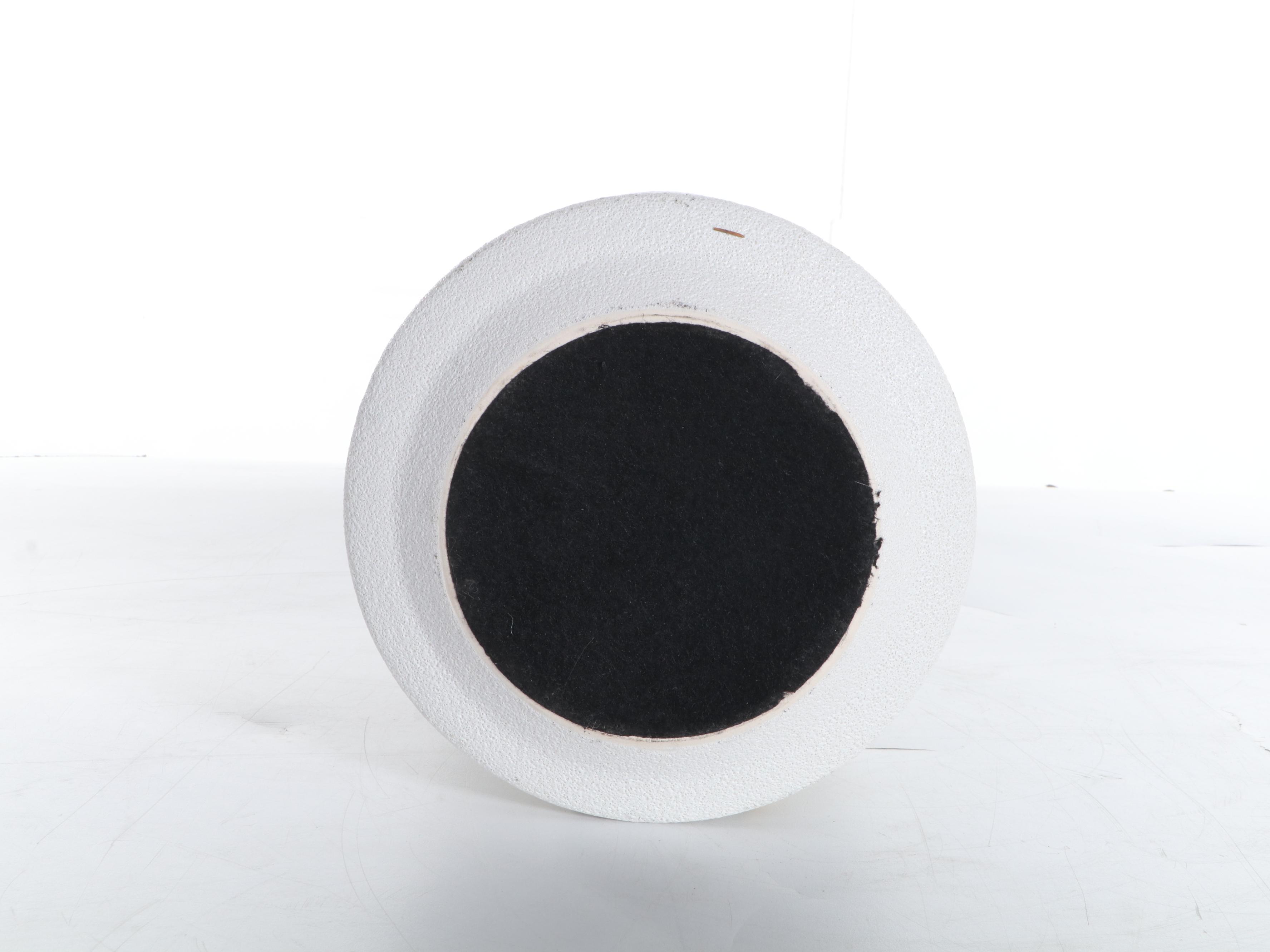 Contemporary Ribbed Canister Table Lamp With Drum Shade