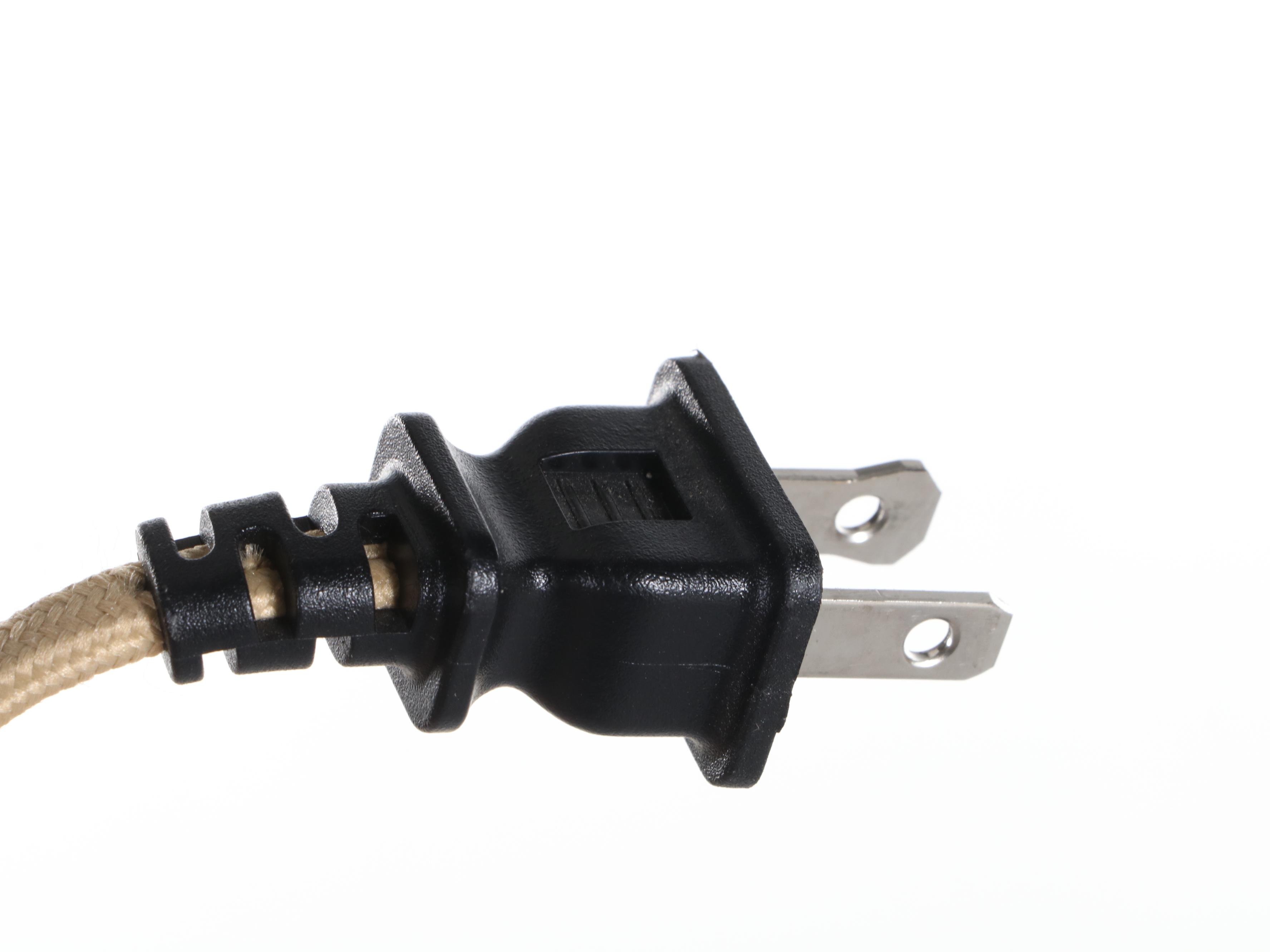 Contemporary Ribbed Canister Table Lamp With Drum Shade