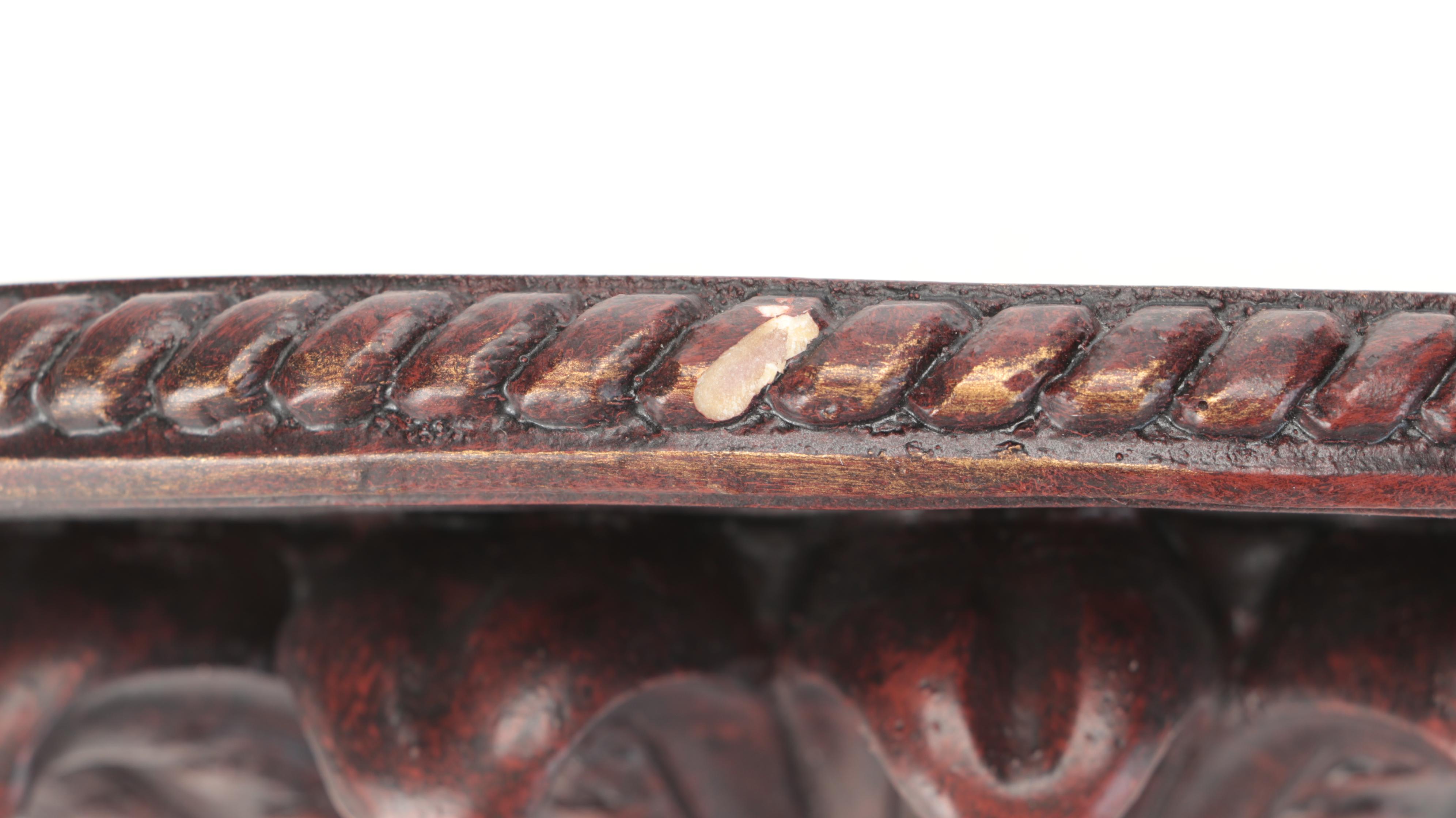 Chinoiserie and Neoclassical Style Patinated Wall Shelves