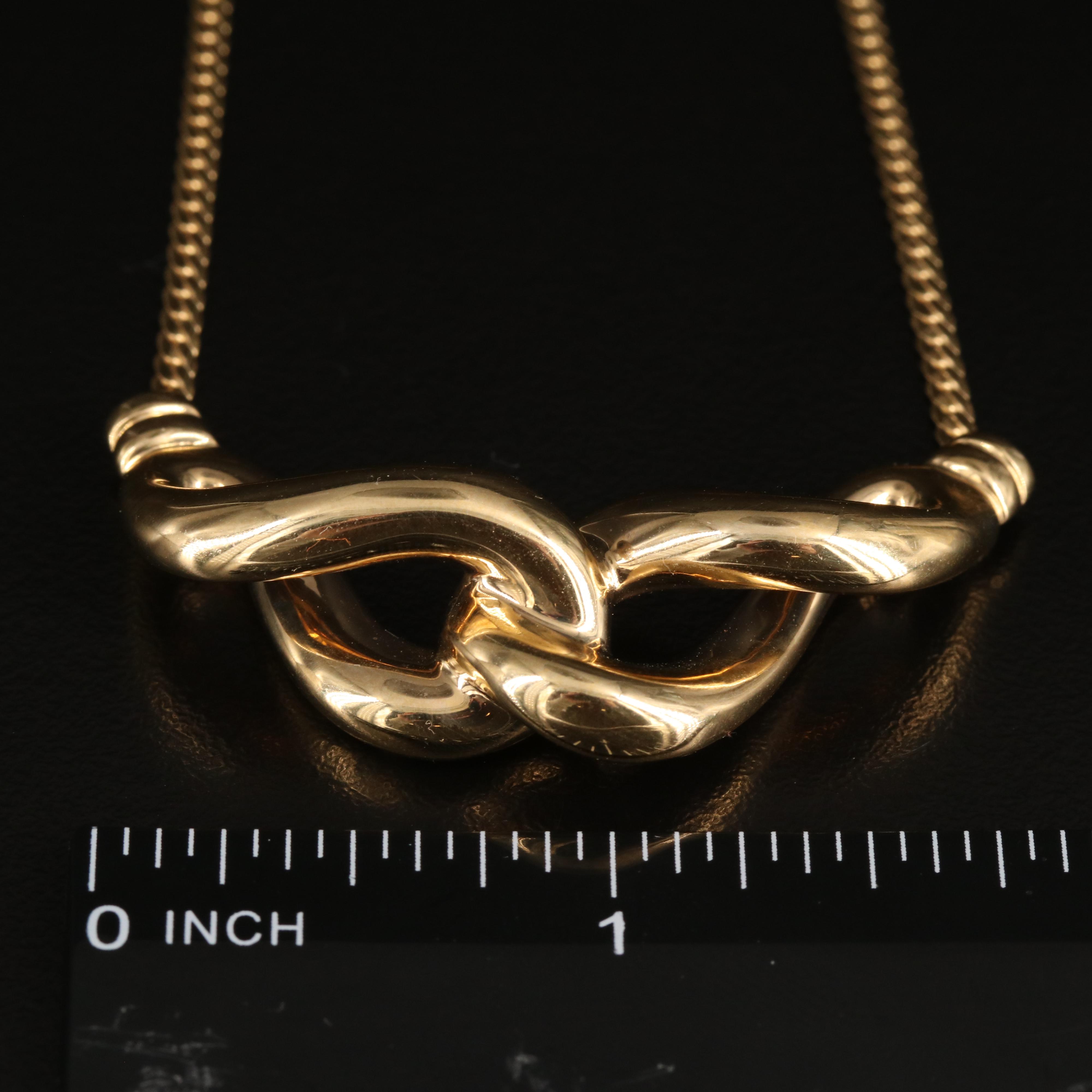14K Knot Necklace